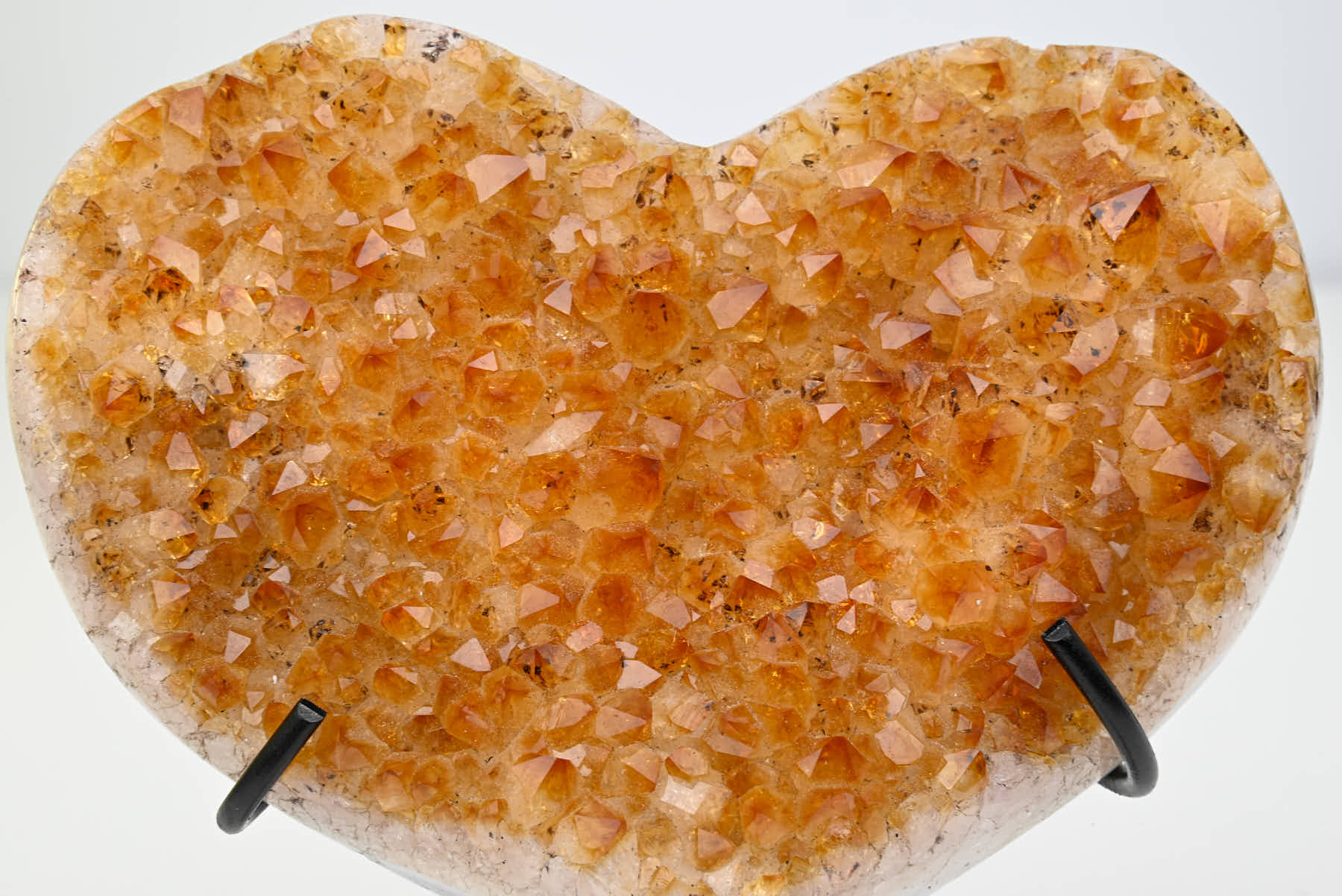 Extra Quality Citrine Heart - 0.44kg, 11cm high - #HTCITR-34019