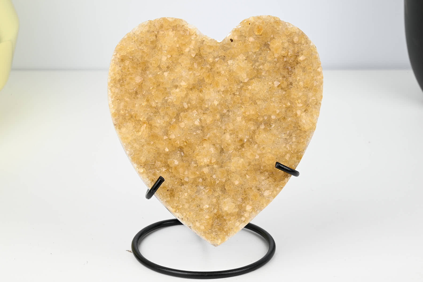 Extra Quality Citrine Heart - 0.56kg, 12cm high - #HTCITR-34022