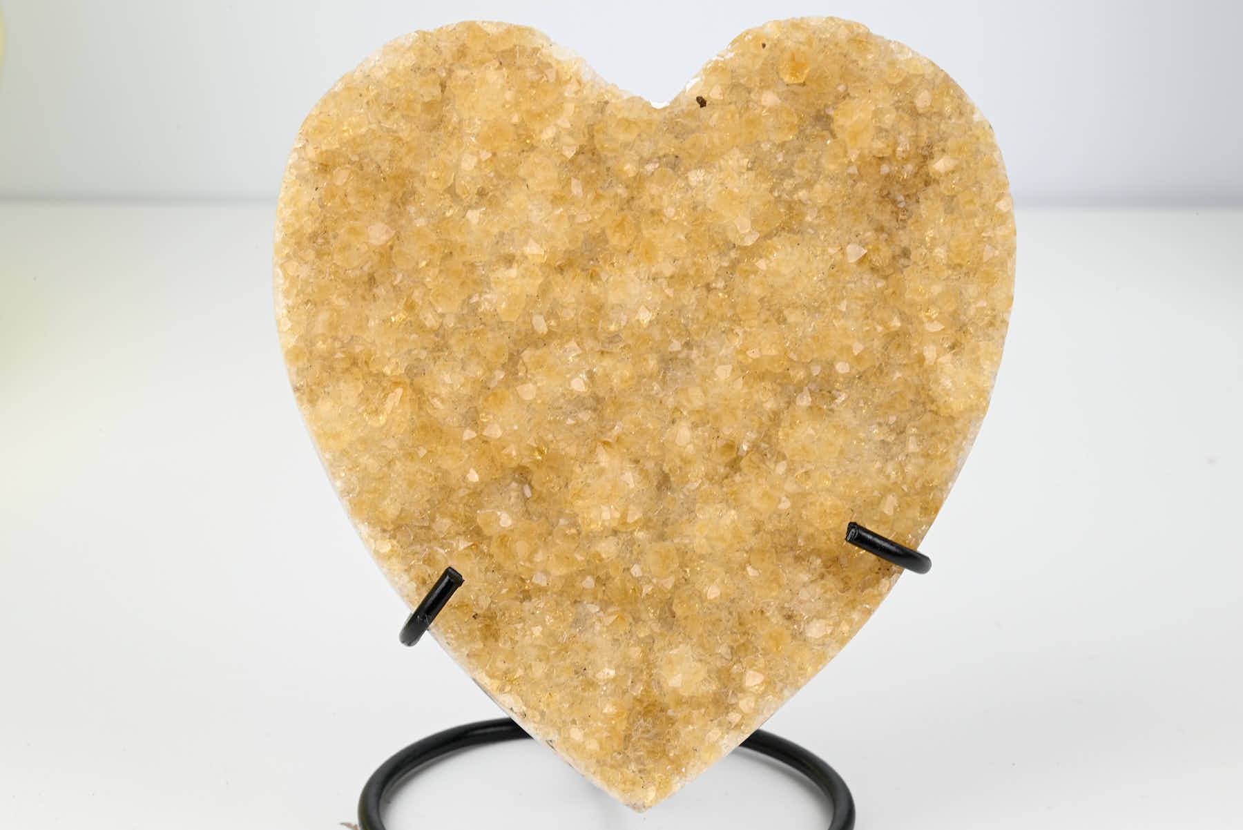 Extra Quality Citrine Heart - 0.56kg, 12cm high - #HTCITR-34022