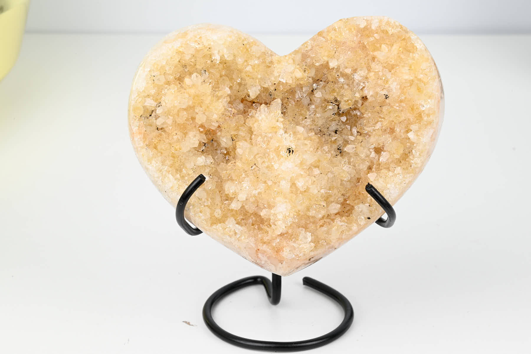 Extra Quality Citrine Heart - 0.52kg, 12cm high - #HTCITR-34024