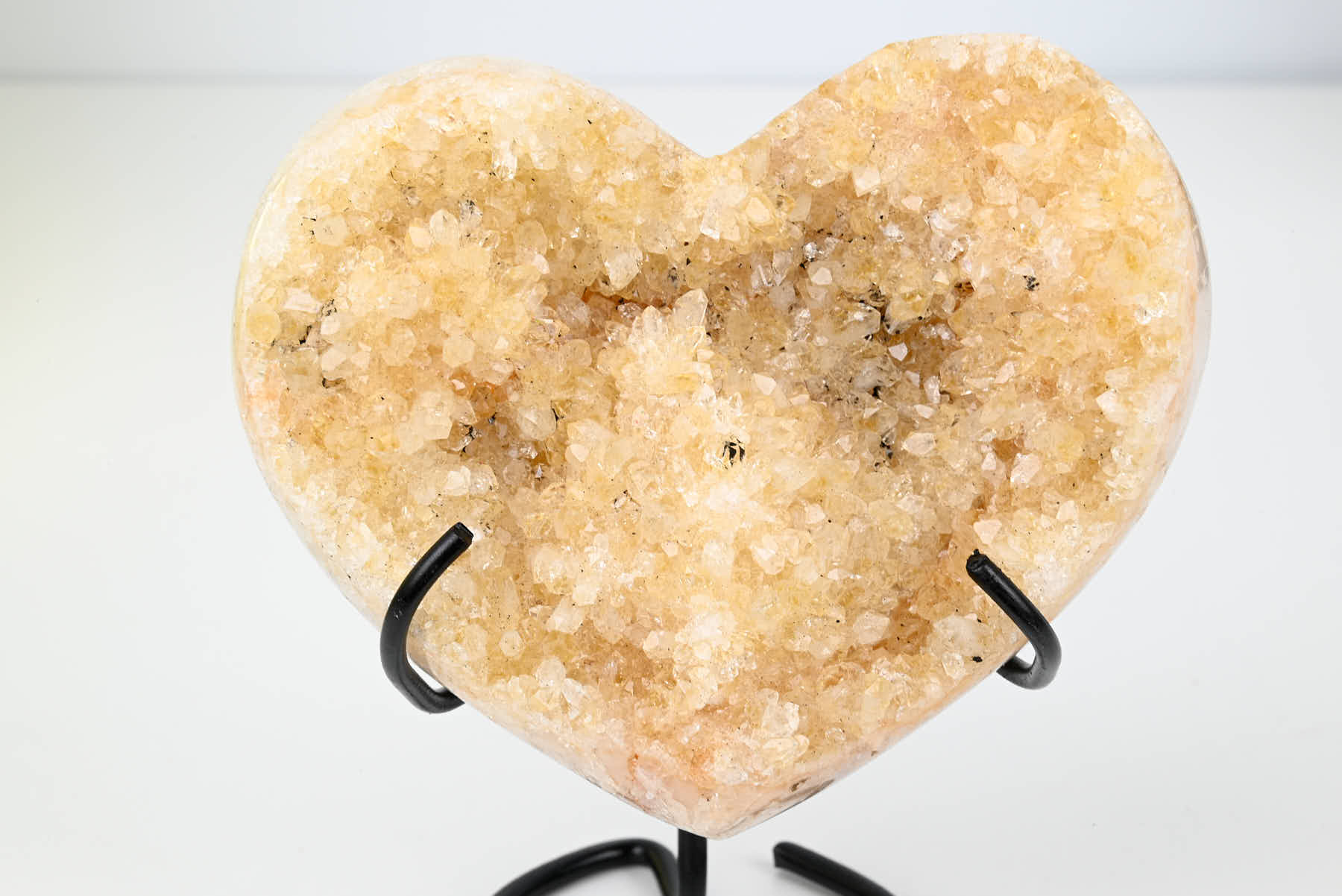 Extra Quality Citrine Heart - 0.52kg, 12cm high - #HTCITR-34024