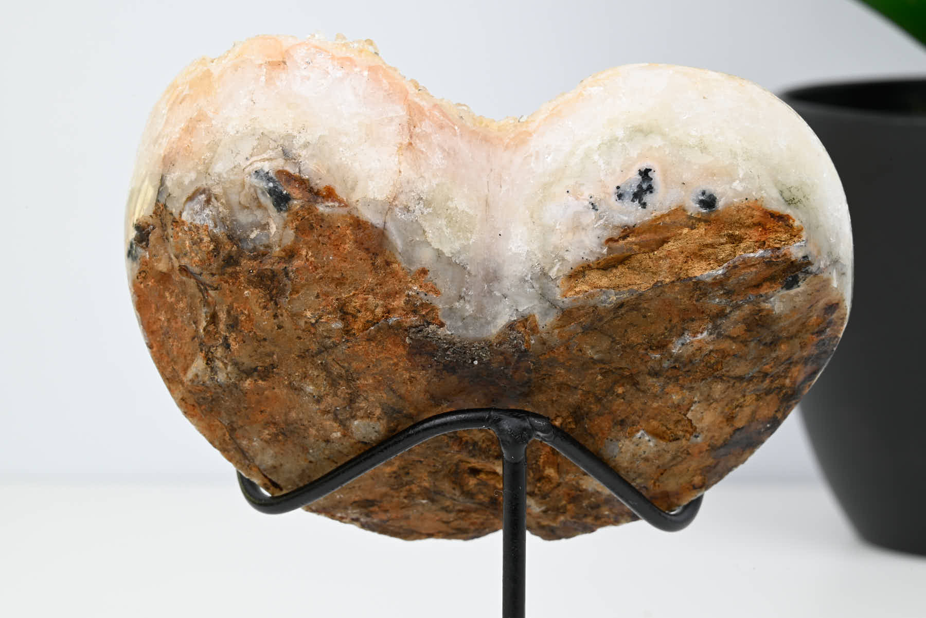 Extra Quality Citrine Heart - 0.52kg, 12cm high - #HTCITR-34024