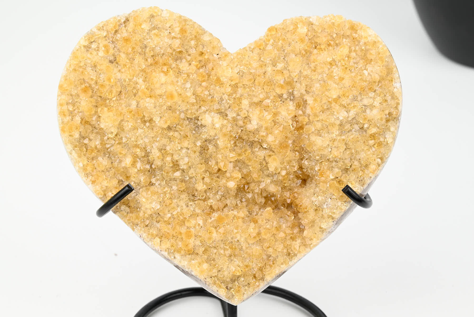 Extra Quality Citrine Heart - 0.45kg, 11cm high - #HTCITR-34027