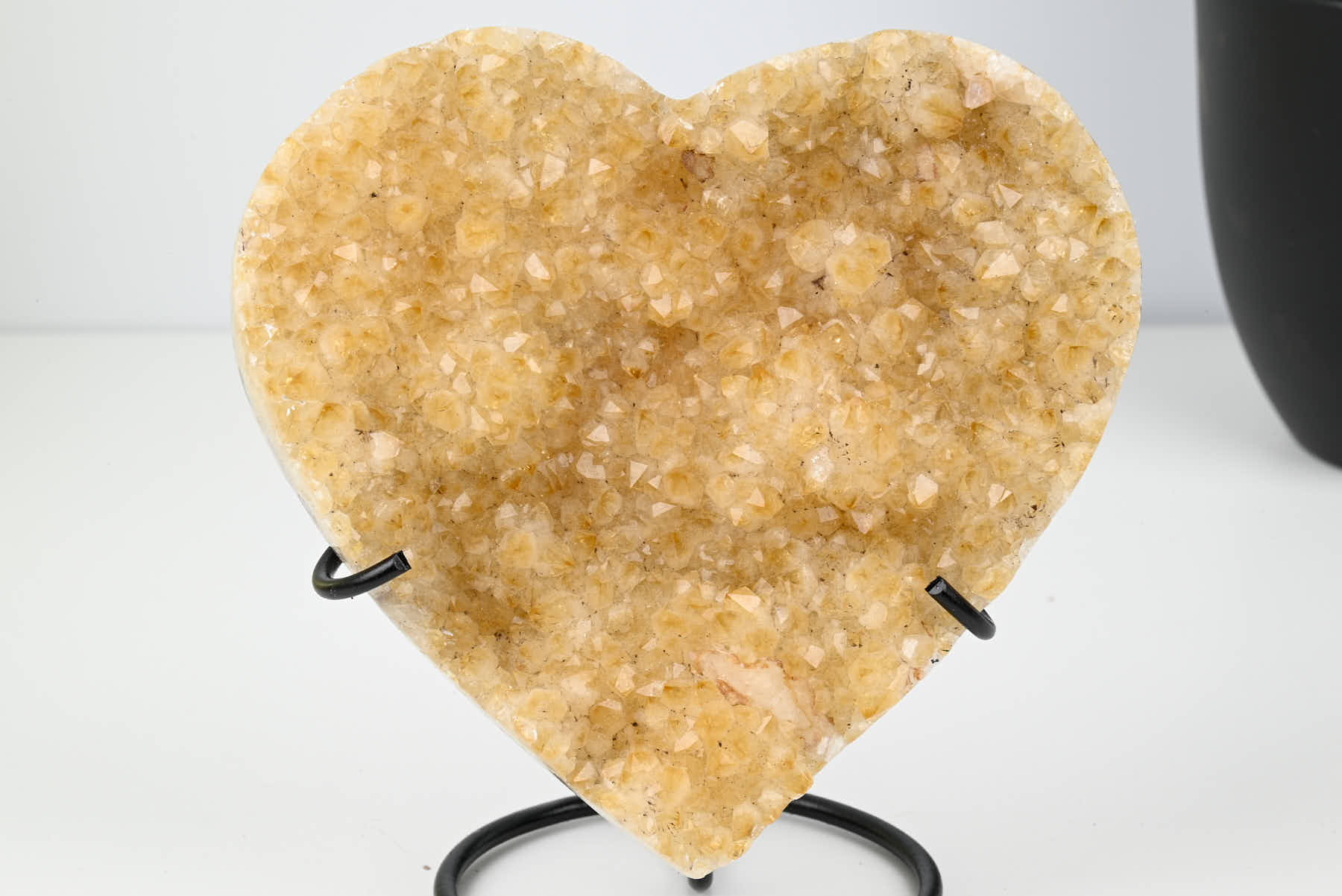 Extra Quality Citrine Heart - 0.45kg, 13cm high - #HTCITR-34028