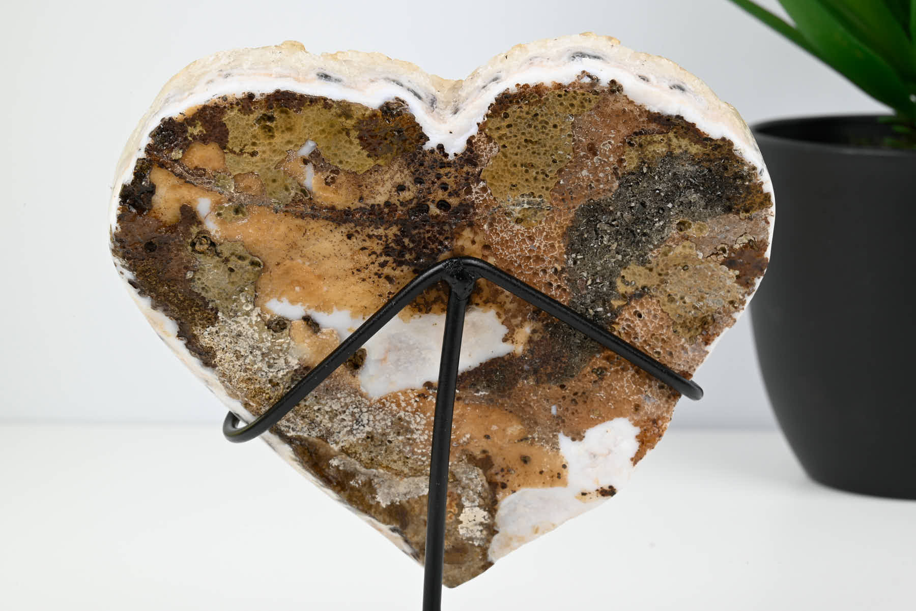 Extra Quality Citrine Heart - 0.45kg, 13cm high - #HTCITR-34028