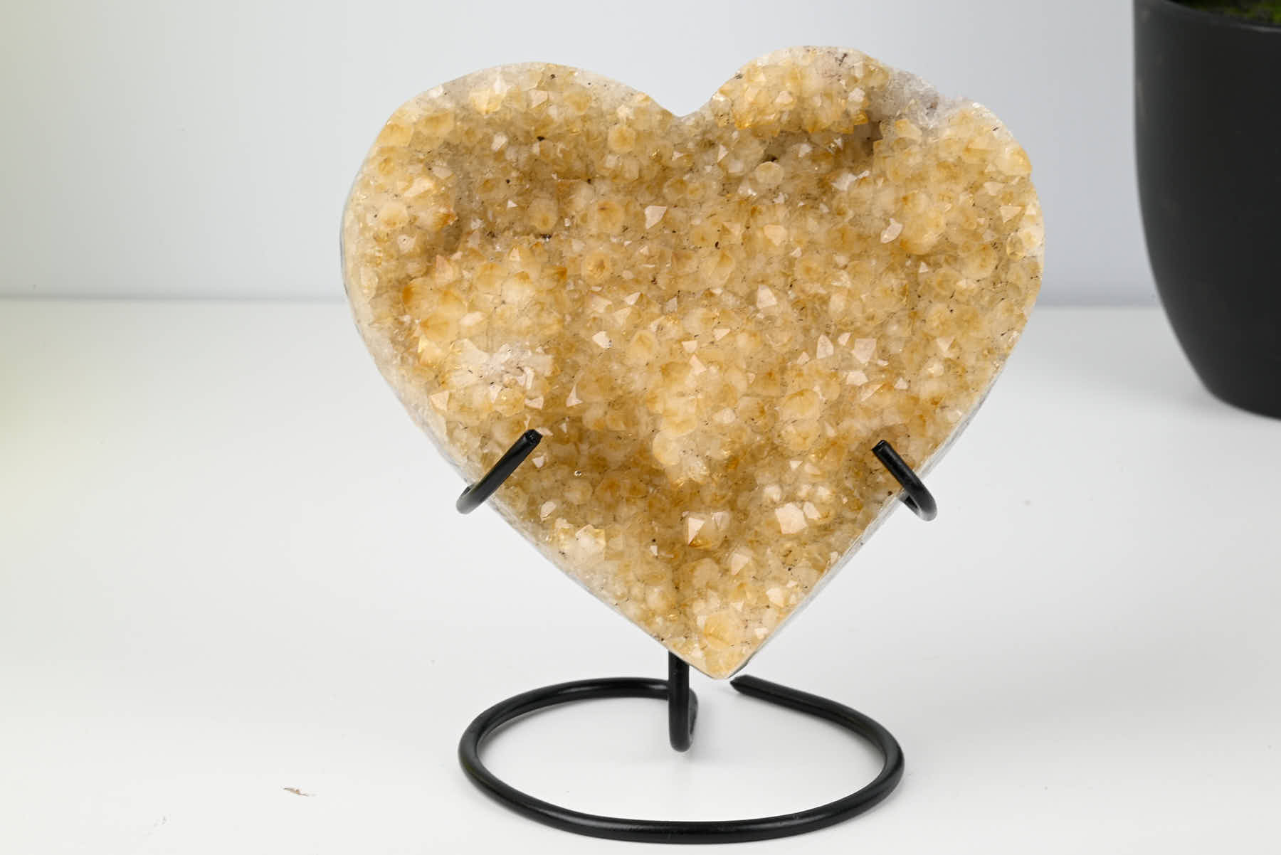 Extra Quality Citrine Heart - 0.50kg, 11cm high - #HTCITR-34030