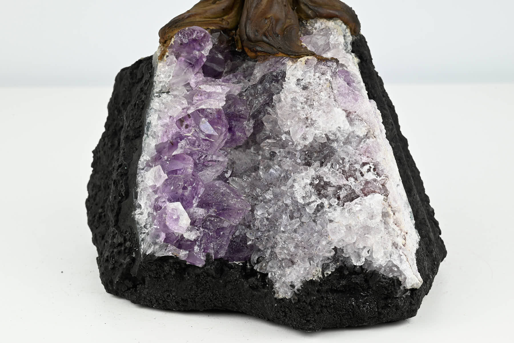 Handmade 36cm Tall Gemstone Tree with Amethyst base and 180 Mixed gems - #TRMIXE-36004