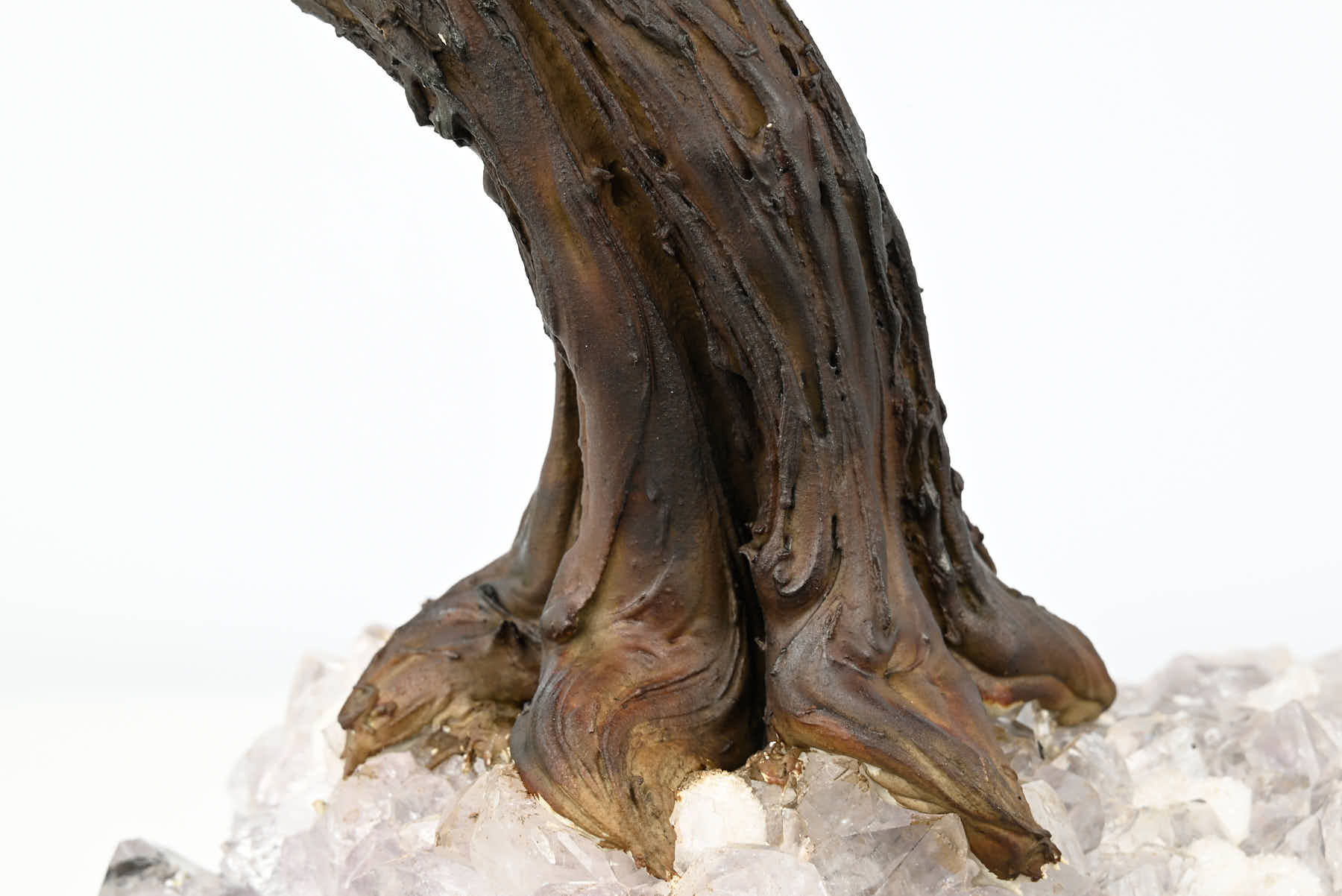 Handmade 36cm Tall Gemstone Tree with Amethyst base and 180 Mixed gems - #TRMIXE-36005
