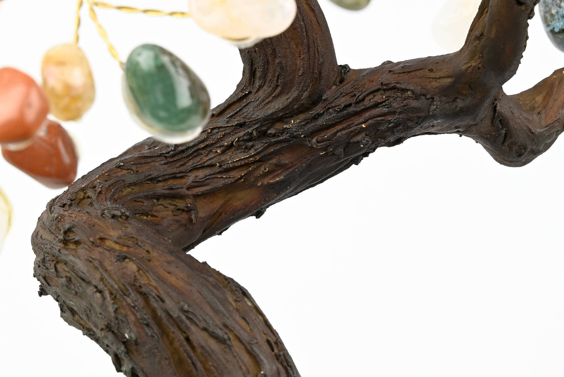 Handmade 36cm Tall Gemstone Tree with Amethyst base and 180 Mixed gems - #TRMIXE-36005
