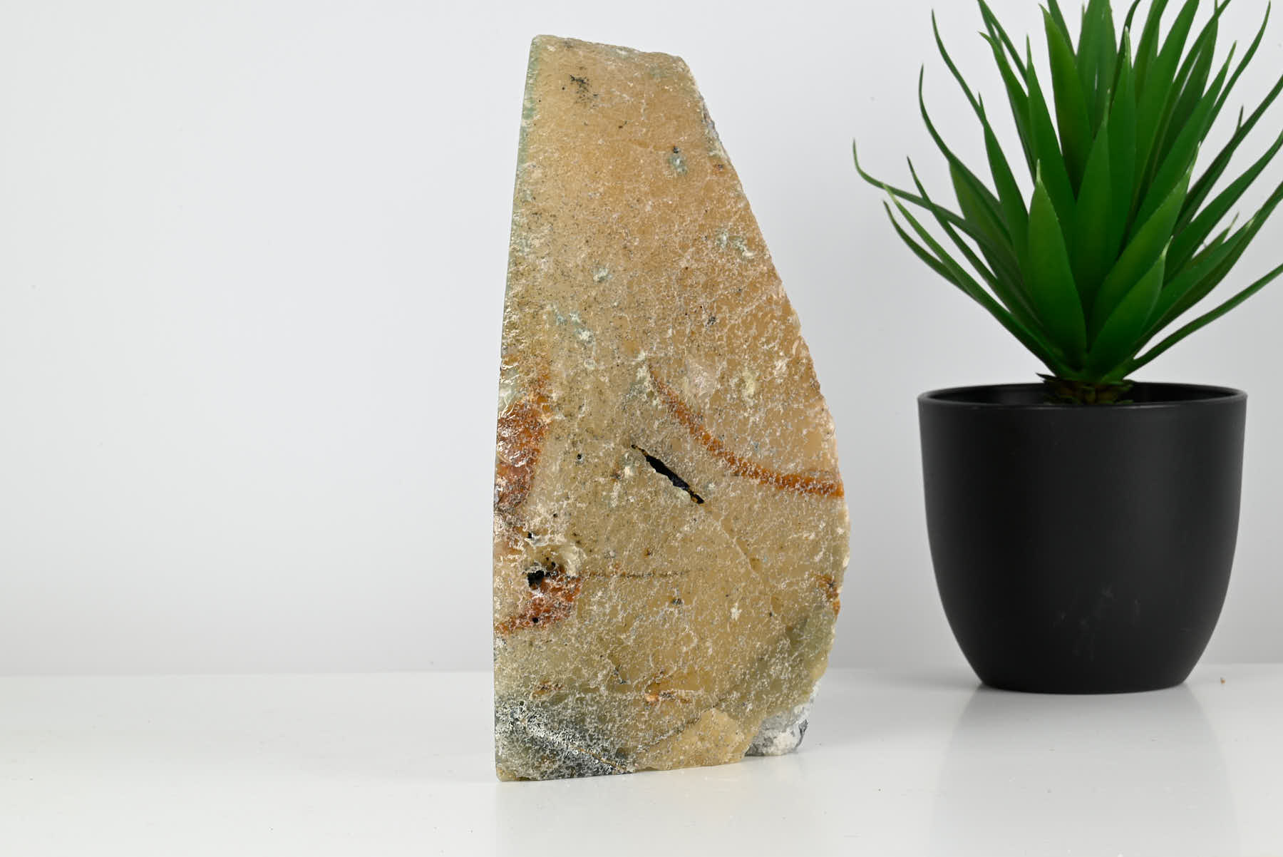 Natural Agate Night Lamp - 20cm tall - #LANATU-38052