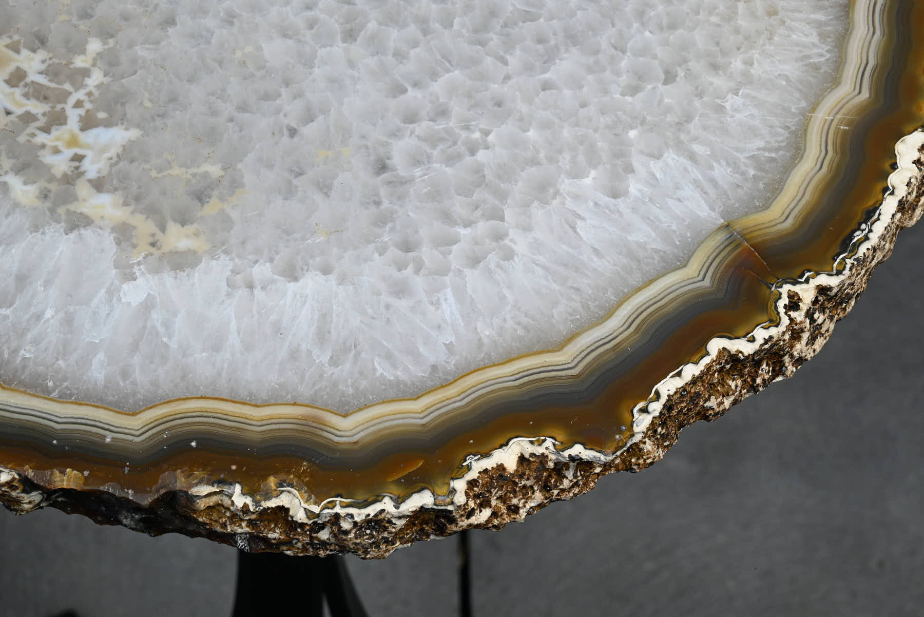 Natural Agate Sidetable - 56cm Tall - #TANATU-15002