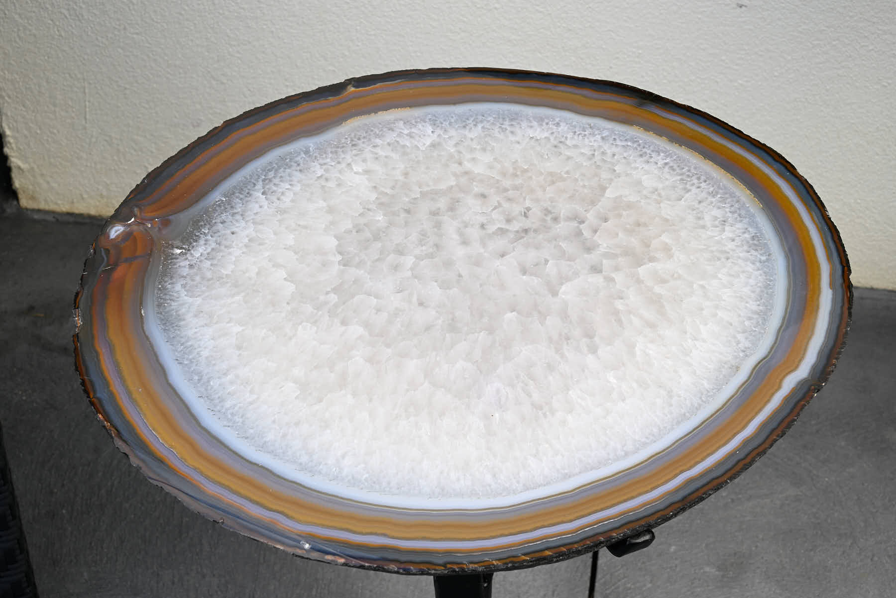 Natural Agate Sidetable - 56cm Tall - #TANATU-15003