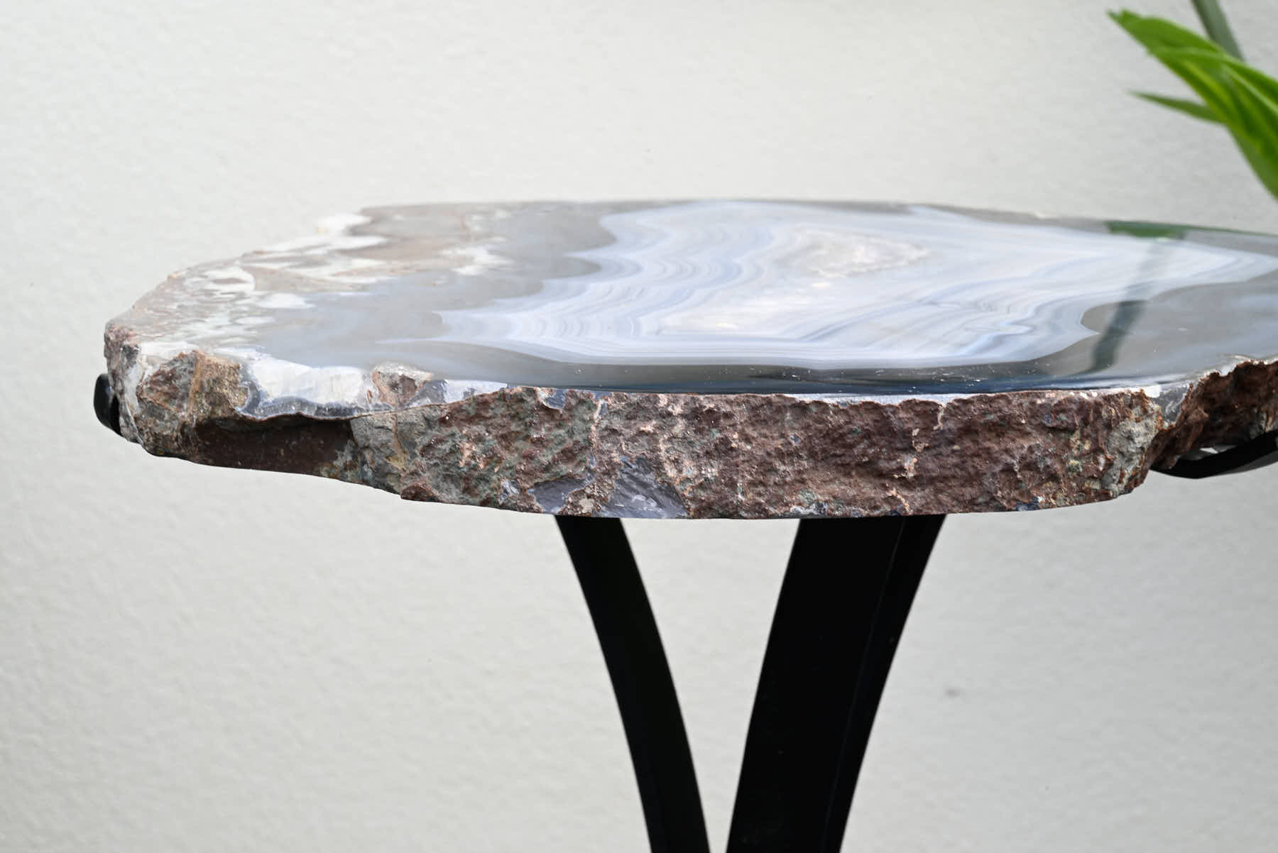 Blue Agate Sidetable - 56cm Tall - #TABLUE-15003