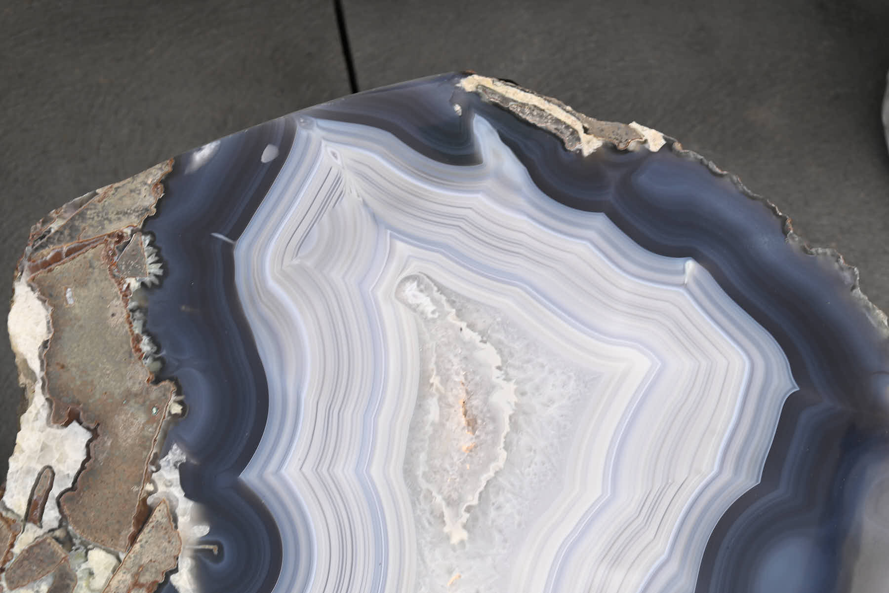 Blue Agate Sidetable - 56cm Tall - #TABLUE-15003