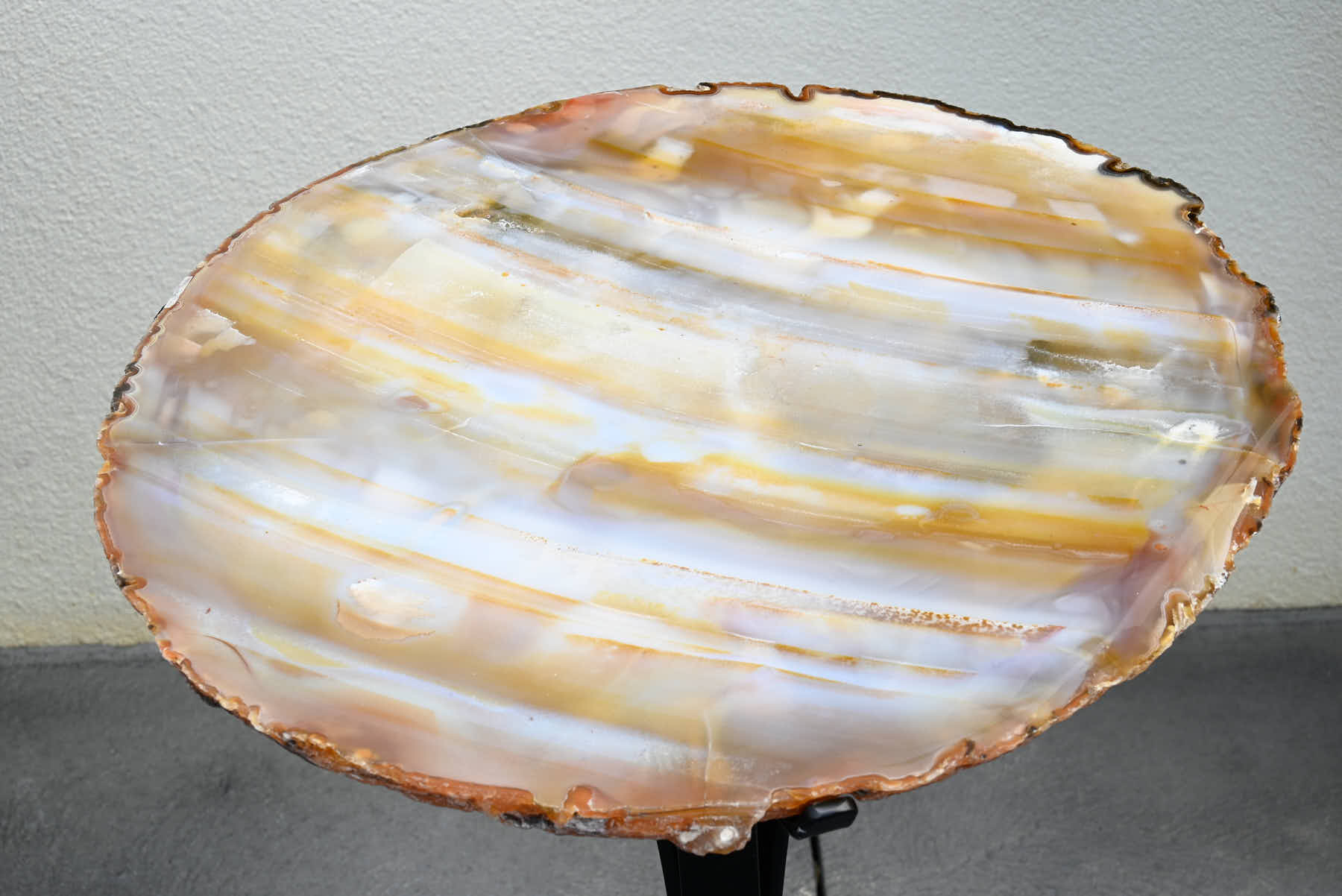 Natural Agate Sidetable - 56cm Tall - #TANATU-15005