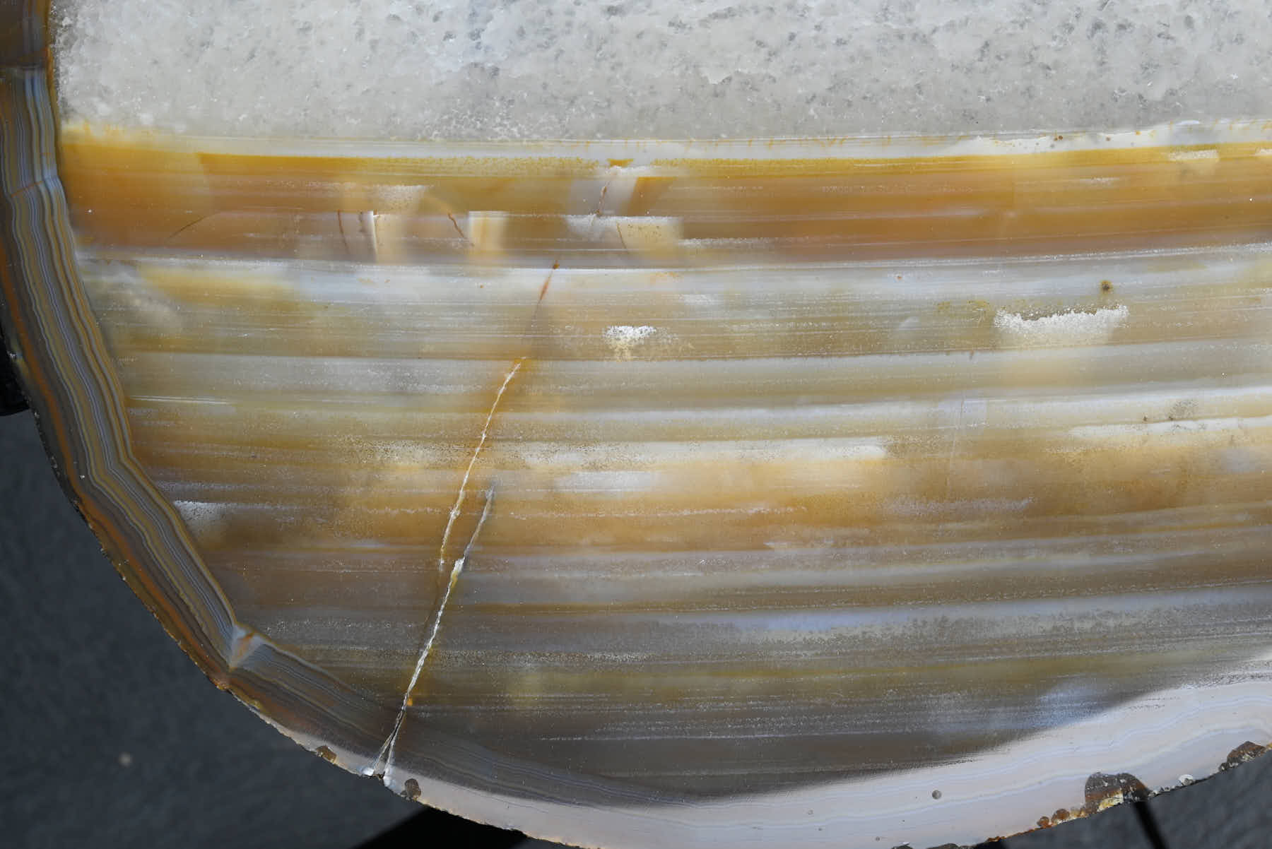 Natural Agate Sidetable - 56cm Tall - #TANATU-15006