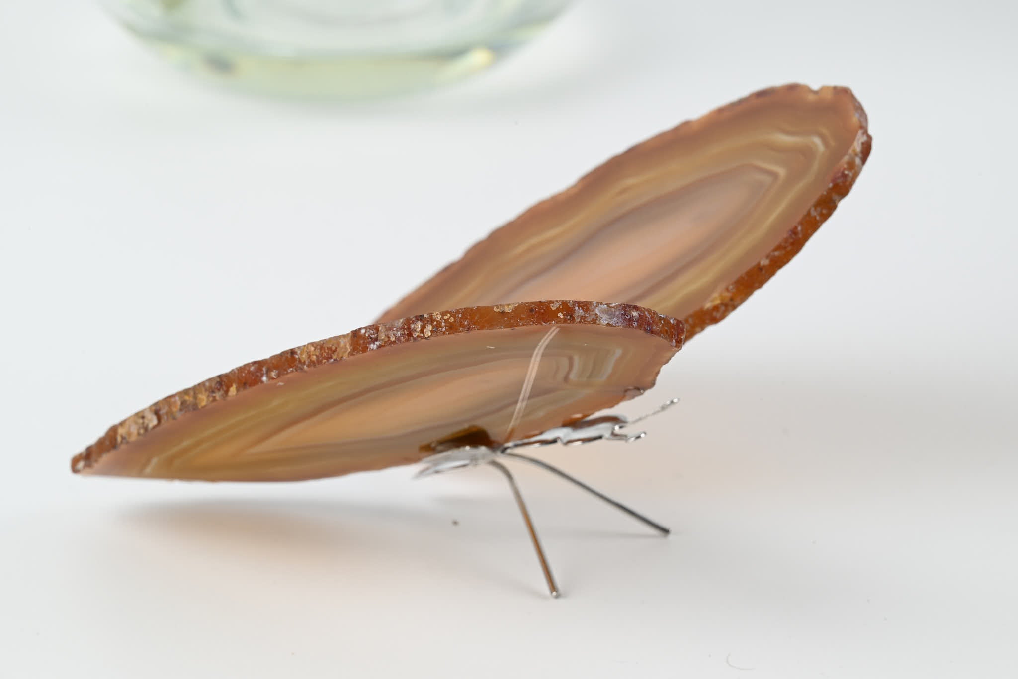 Natural Agate "Butterfly" Freestanding 12cm - #BUNATF-90015