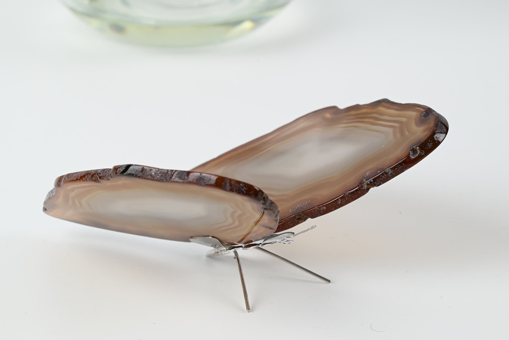 Natural Agate "Butterfly" Freestanding 12cm - #BUNATF-90017
