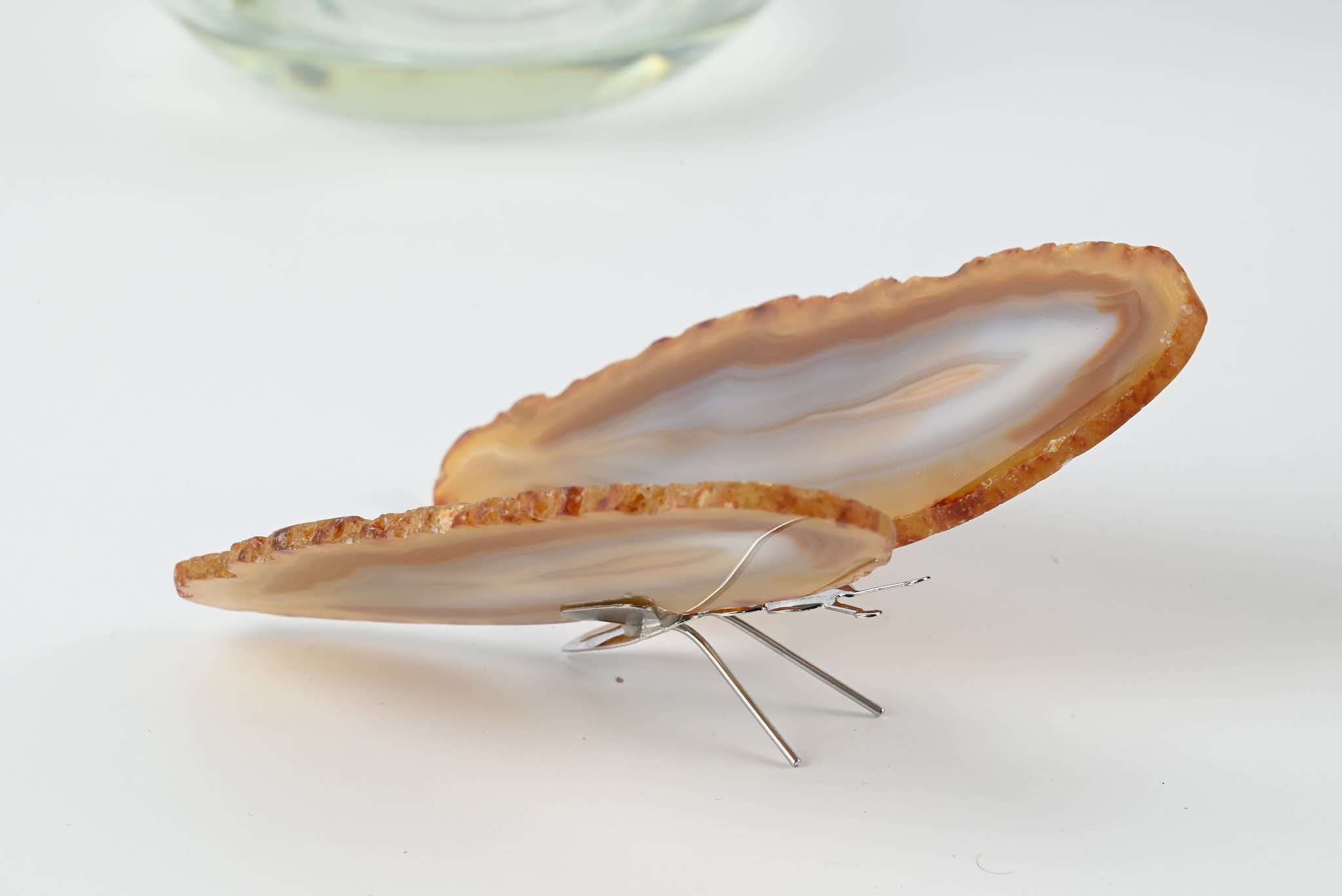 Natural Agate "Butterfly" Freestanding 12cm - #BUNATF-90019