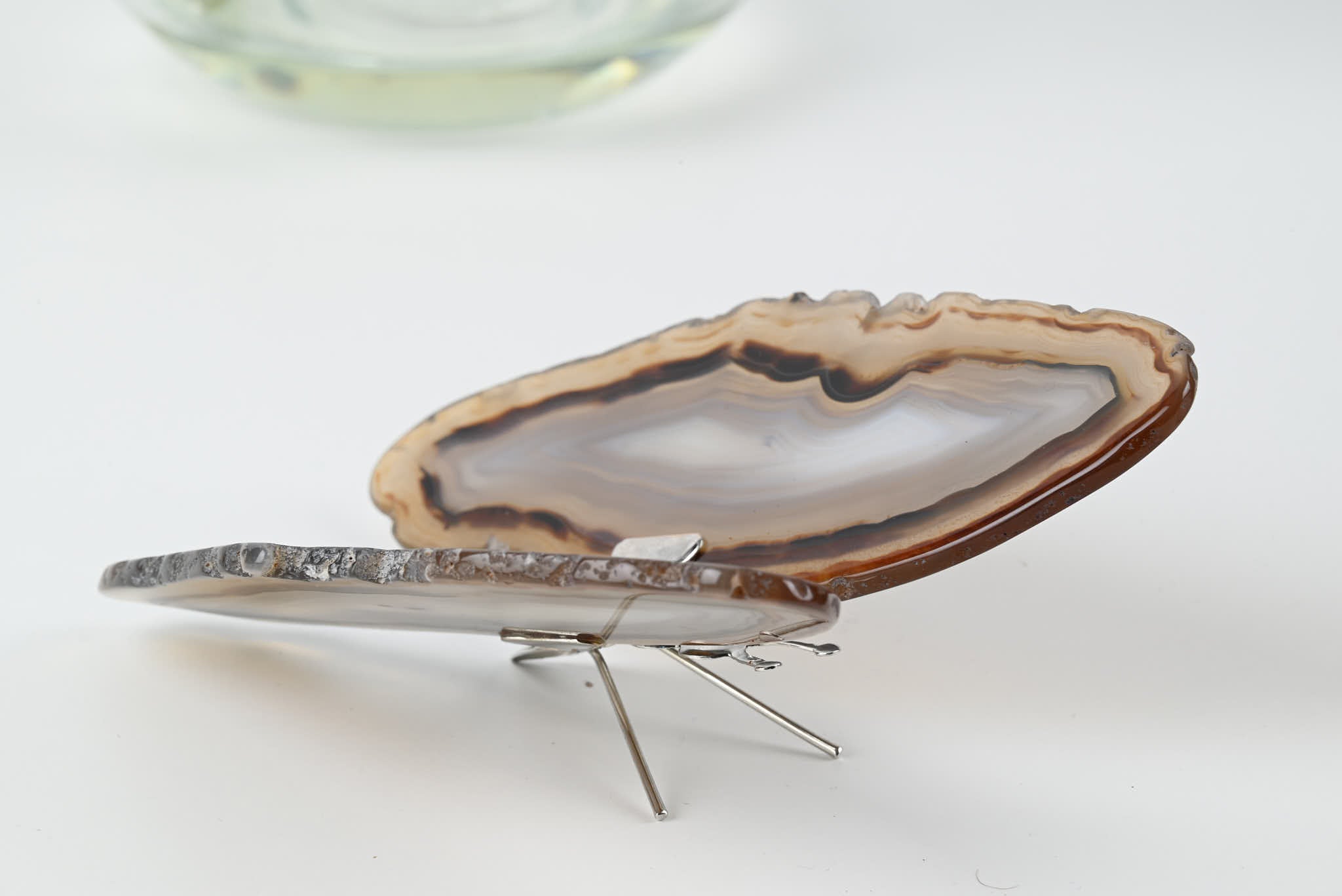 Natural Agate "Butterfly" Freestanding 13cm - #BUNATF-90020