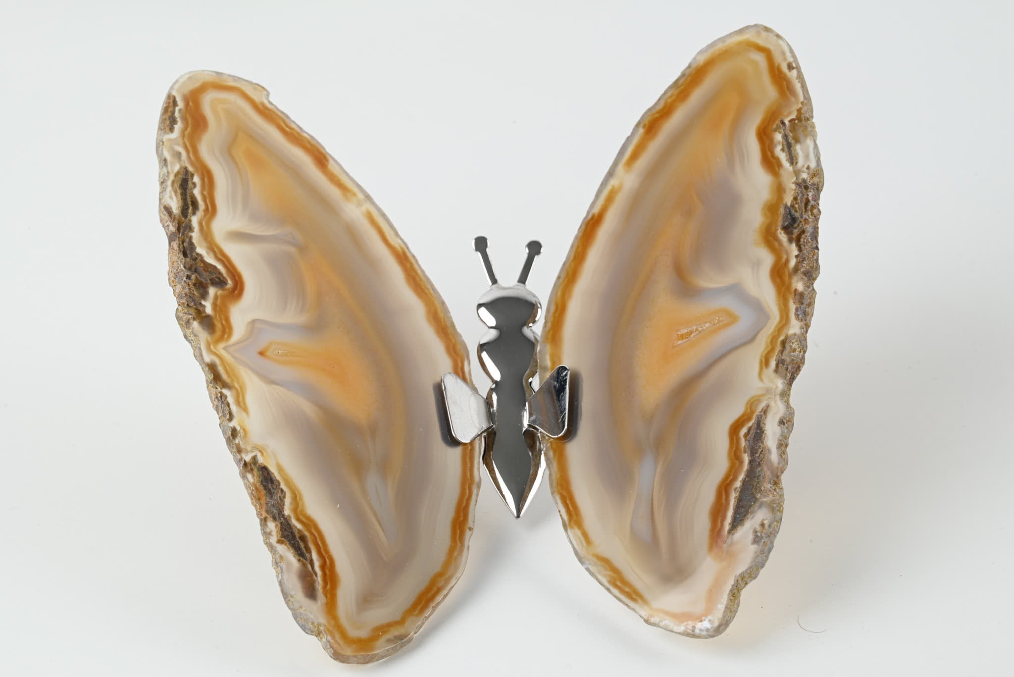 Natural Agate "Butterfly" Freestanding 12cm - #BUNATF-90021