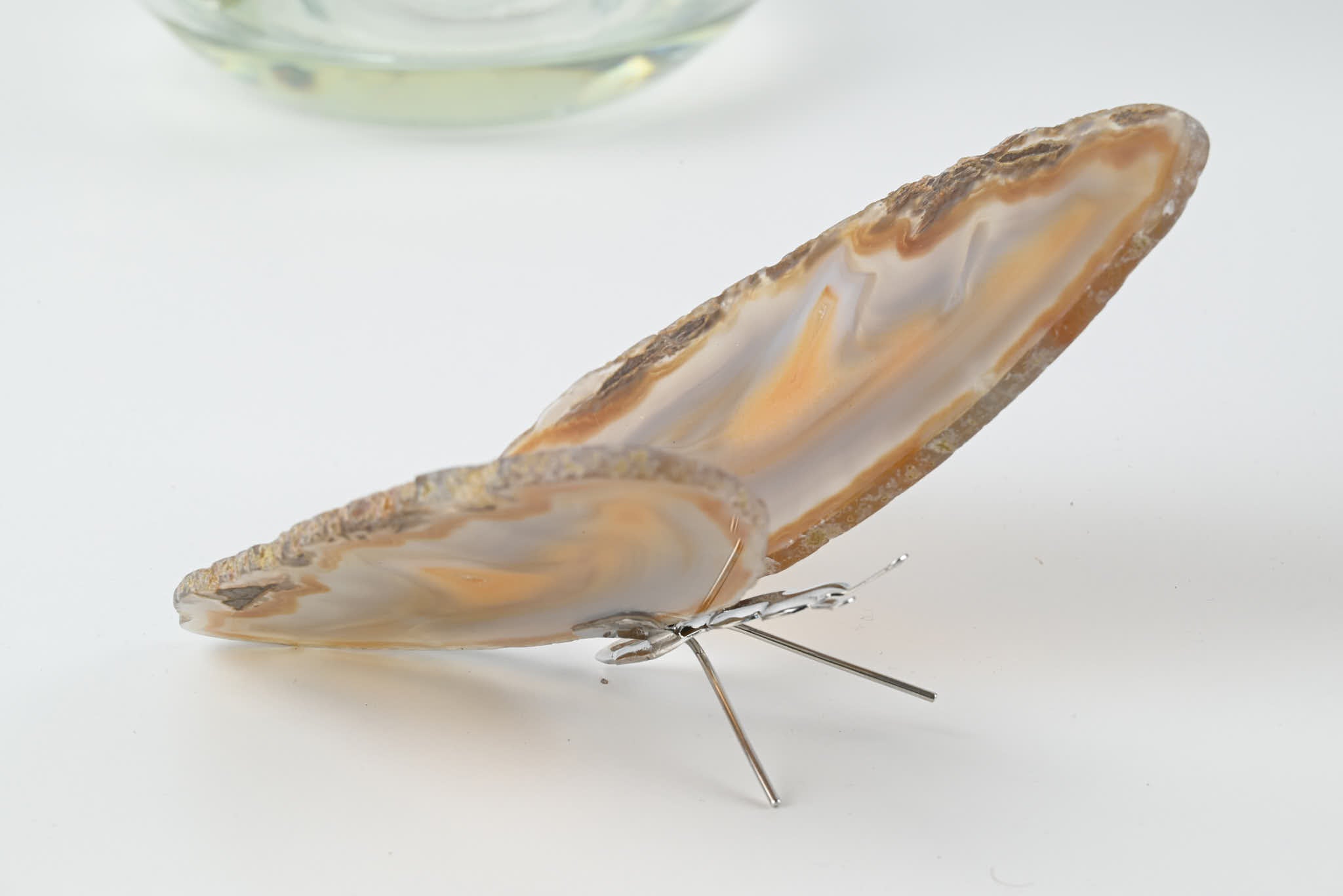 Natural Agate "Butterfly" Freestanding 12cm - #BUNATF-90021