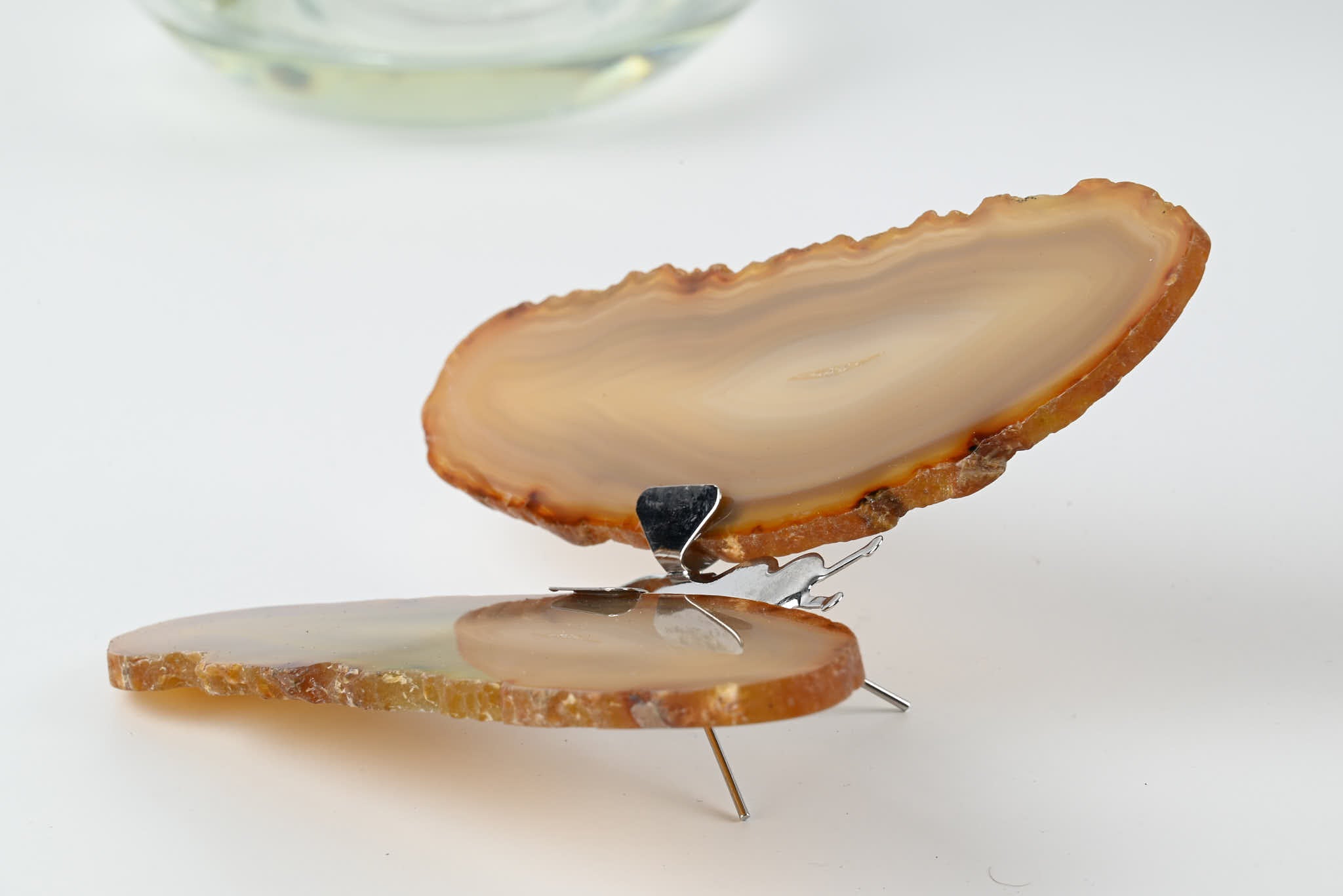 Natural Agate "Butterfly" Freestanding 13cm - #BUNATF-90022