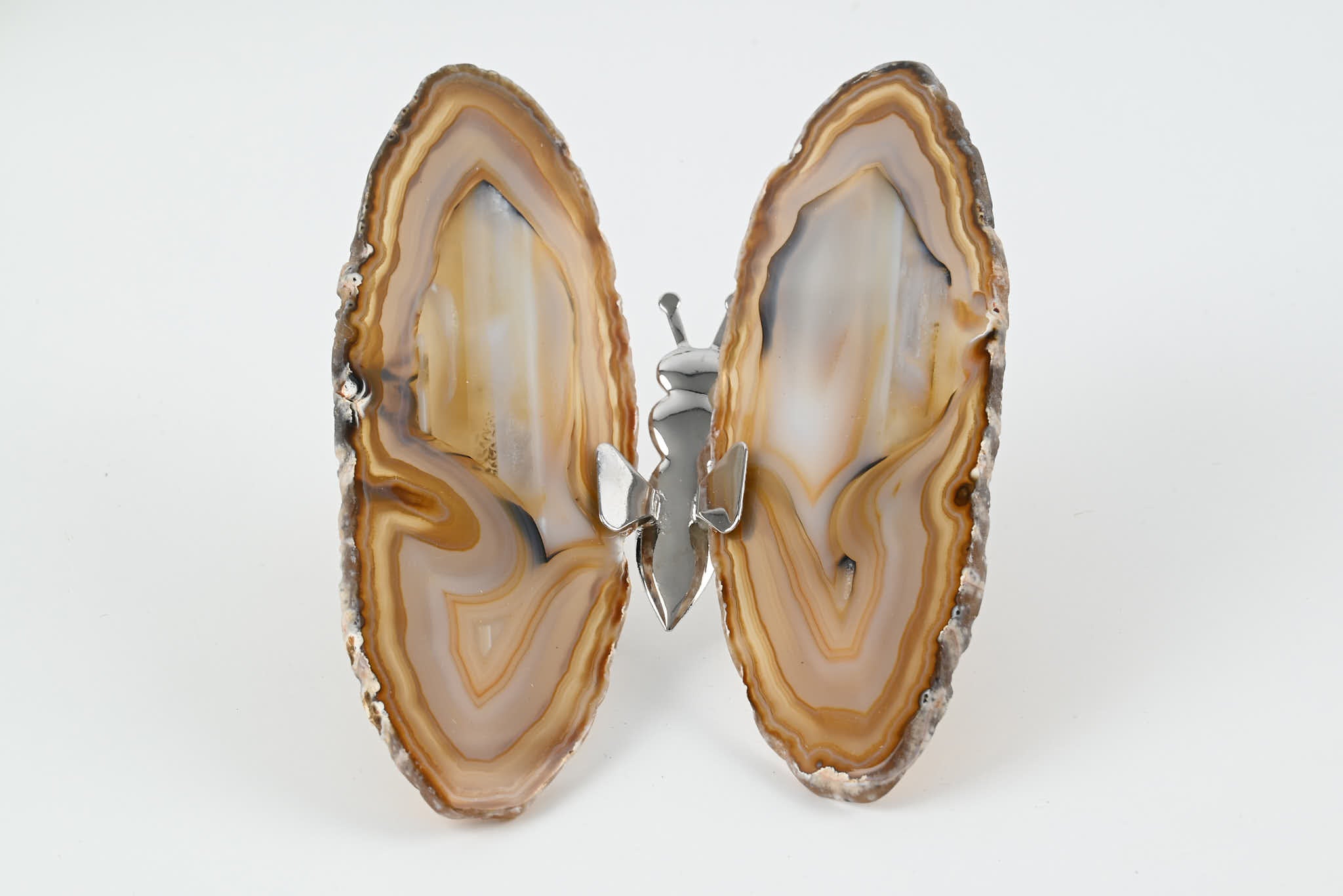 Natural Agate "Butterfly" Freestanding 12cm - #BUNATF-90033