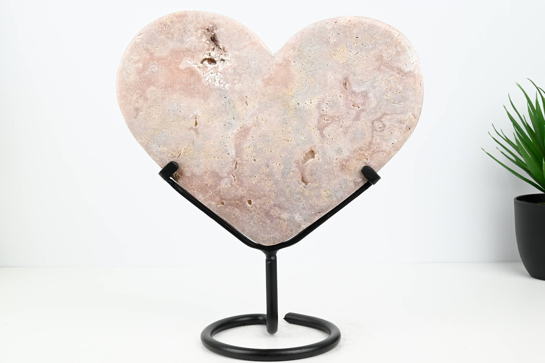 Extra Quality Pink Amethyst Heart - 2.56kg, 27cm high - #HTPINK-34019