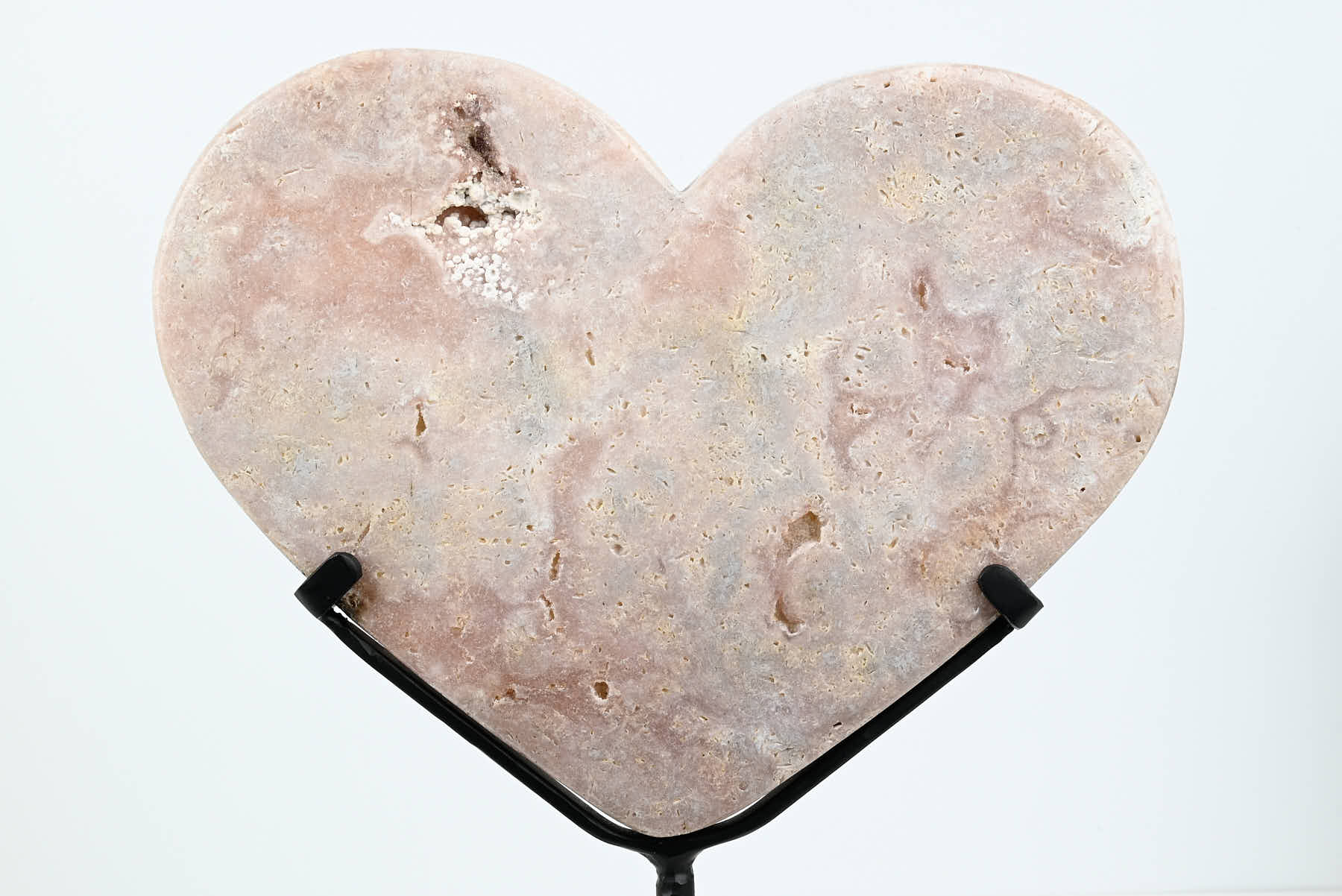 Extra Quality Pink Amethyst Heart - 2.56kg, 27cm high - #HTPINK-34019
