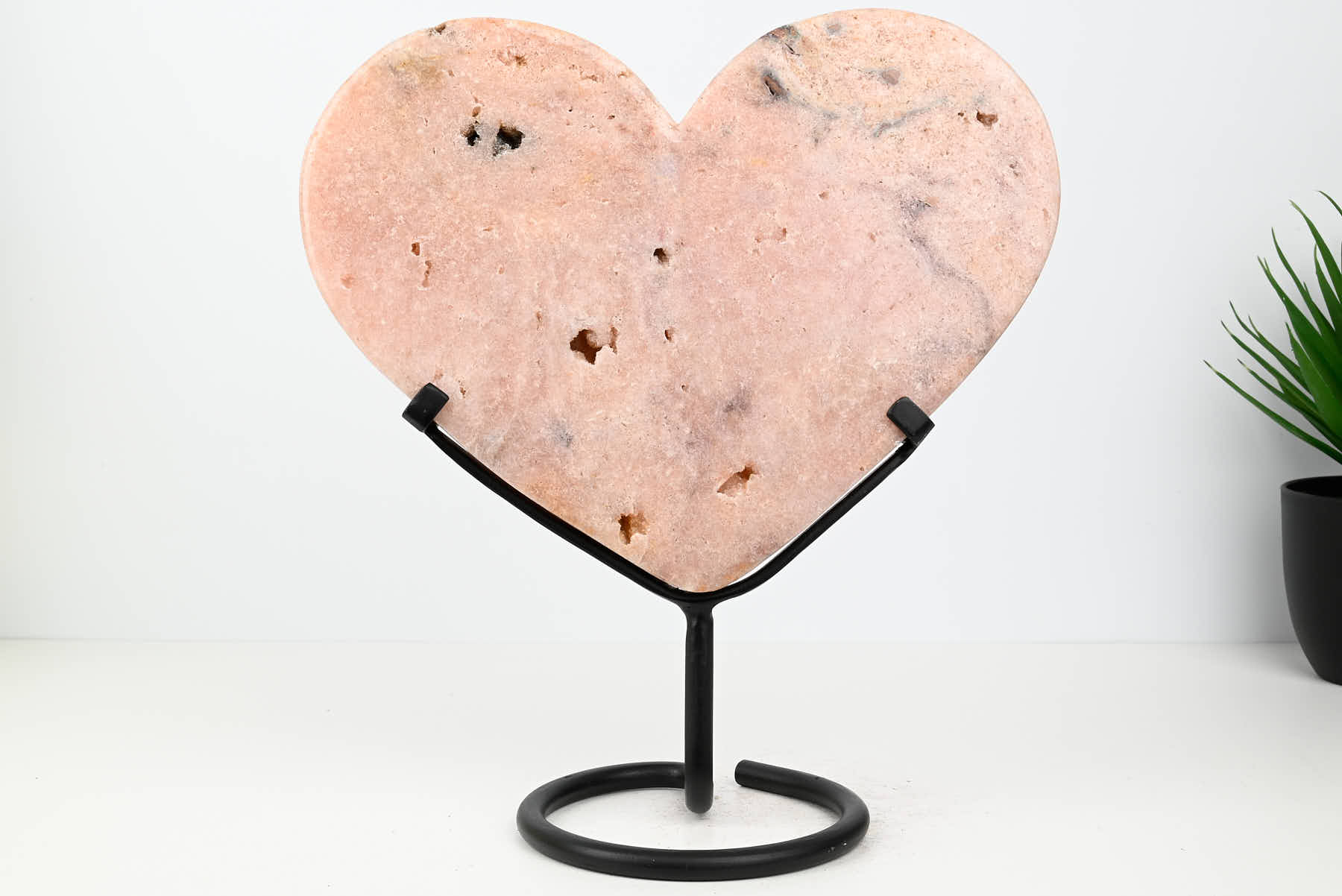 Extra Quality Pink Amethyst Heart - 2.81kg, 27cm high - #HTPINK-34022