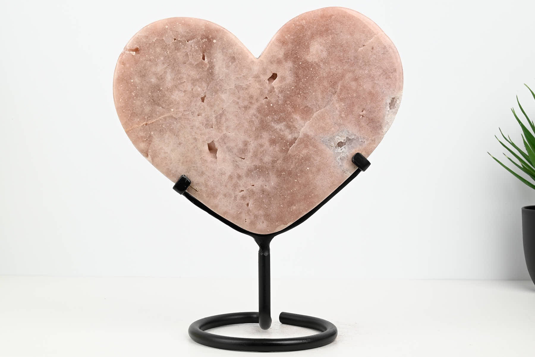 Extra Quality Pink Amethyst Heart - 2.87kg, 25cm high - #HTPINK-34024