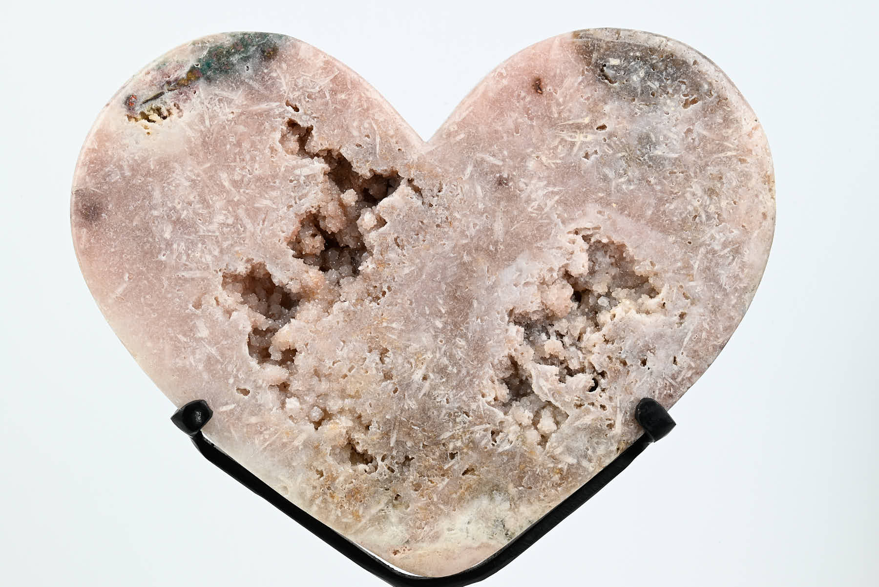 Extra Quality Pink Amethyst Heart - 2.21kg, 24cm high - #HTPINK-34026