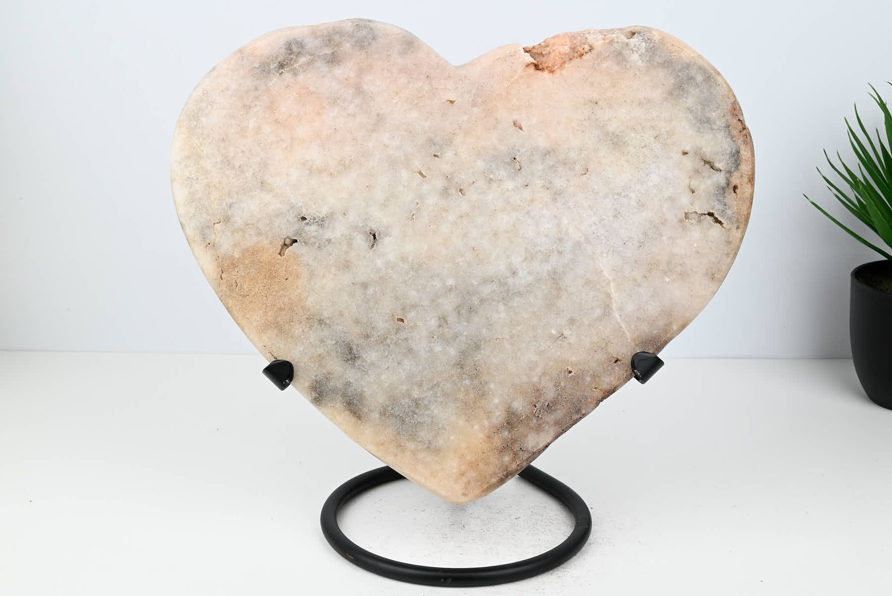 Extra Quality Pink Amethyst Heart - 4.74kg, 27cm high - #HTPINK-34021