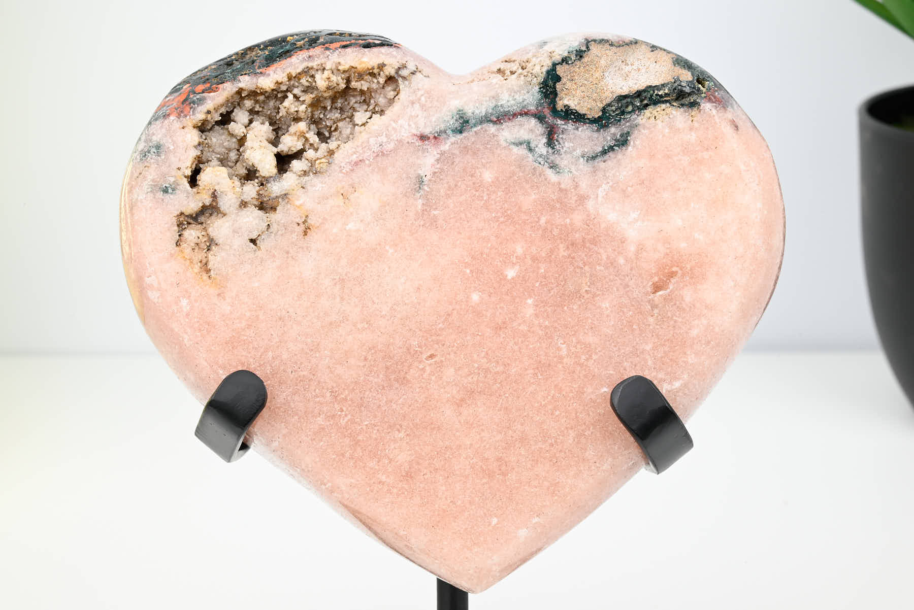 Extra Quality Pink Amethyst Heart - 1.26kg, 15cm high - #HTPINK-34031