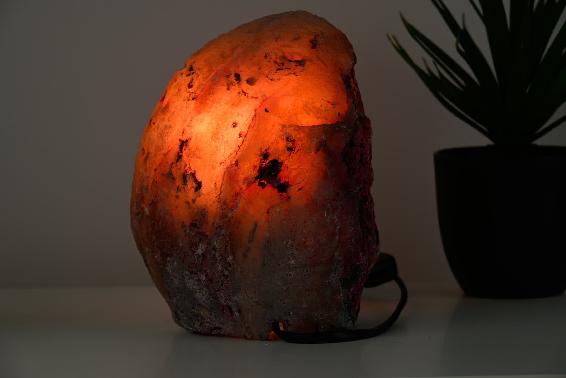 Pink Agate Night Lamp - 17cm tall - #LAPINK-38008