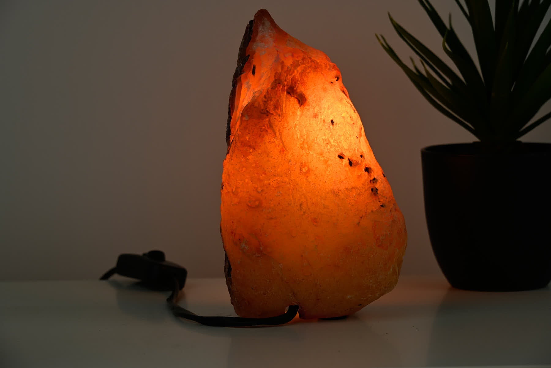 Pink Agate Night Lamp - 17cm tall - #LAPINK-38010
