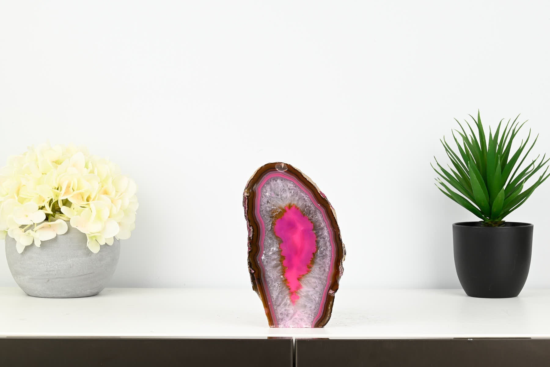 Pink Agate Night Lamp - 17cm tall - #LAPINK-38030