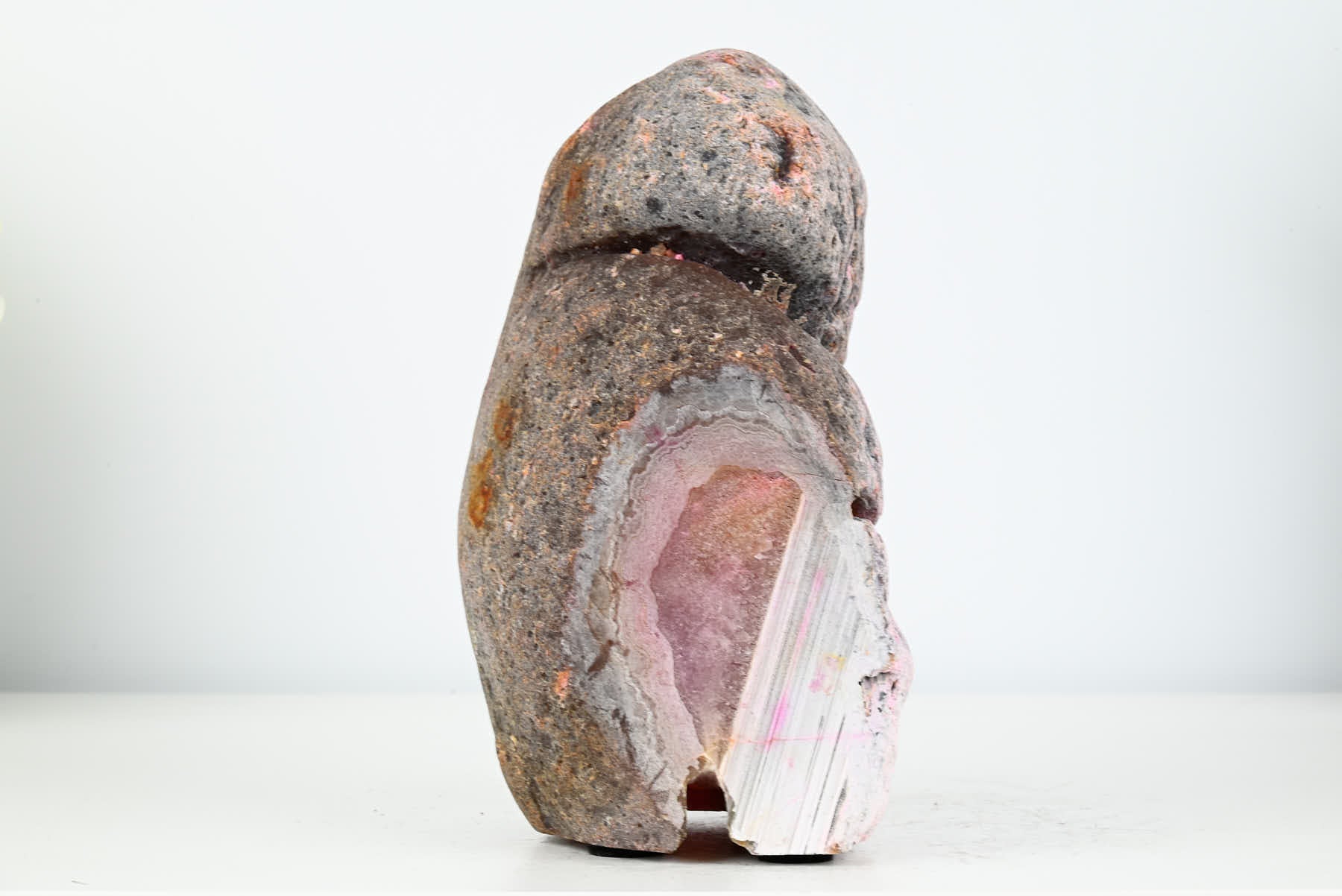 Pink Agate Night Lamp - 18cm tall - #LAPINK-38005