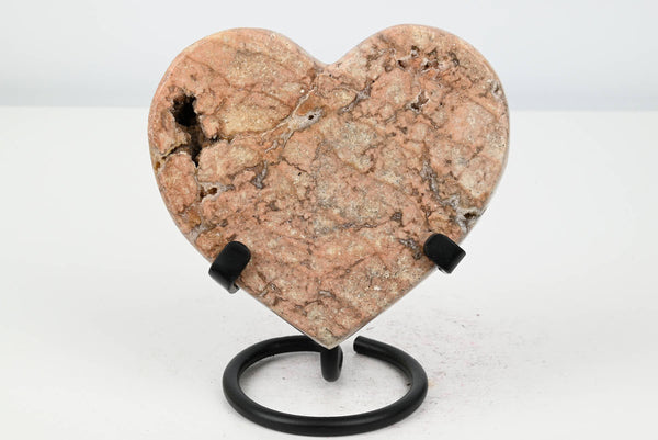 Extra Quality Pink Amethyst Heart - 0.67kg, 14cm high - #HTPINK-34017