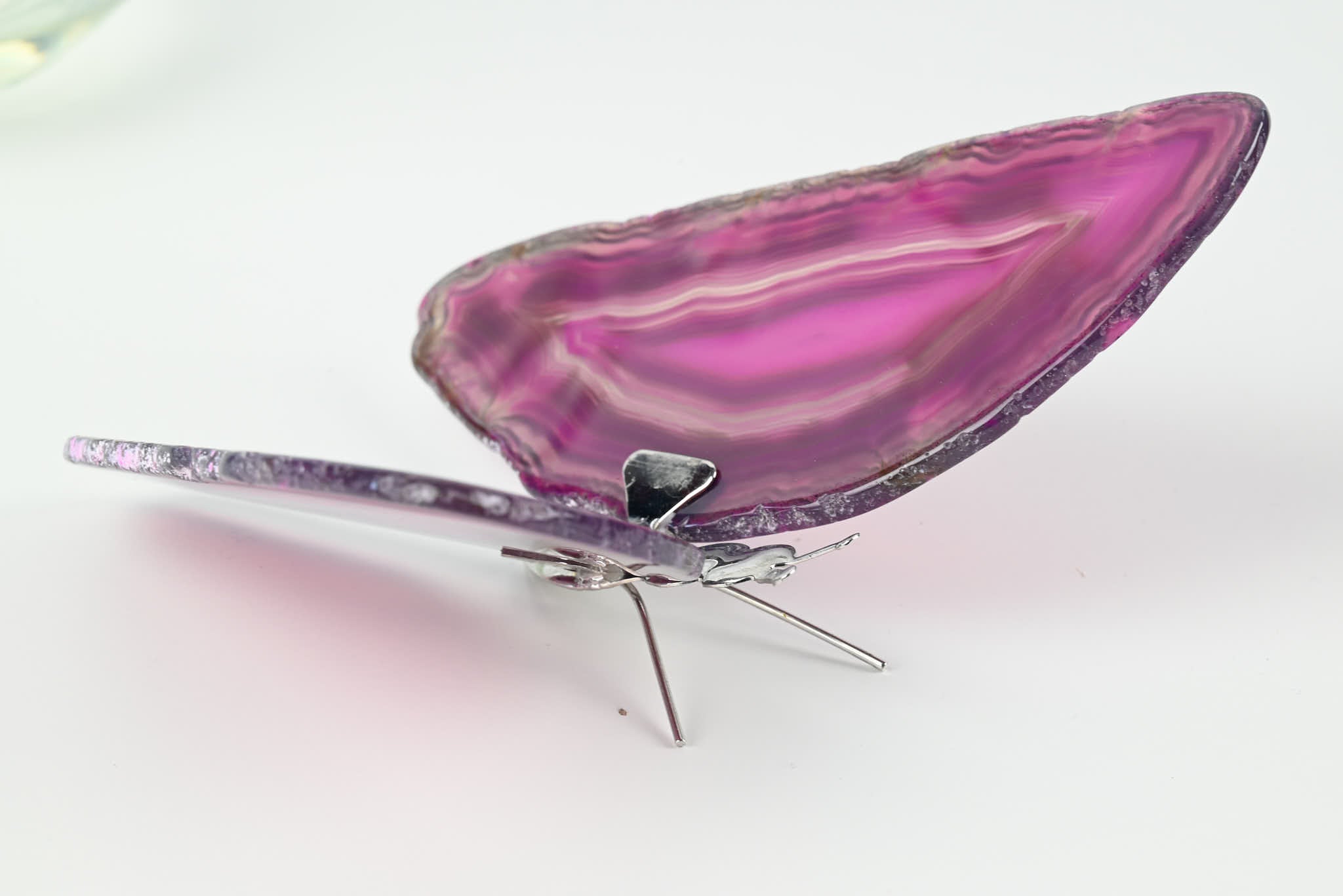 Pink Agate "Butterfly" Freestanding 12cm - #BUPNKF-90017