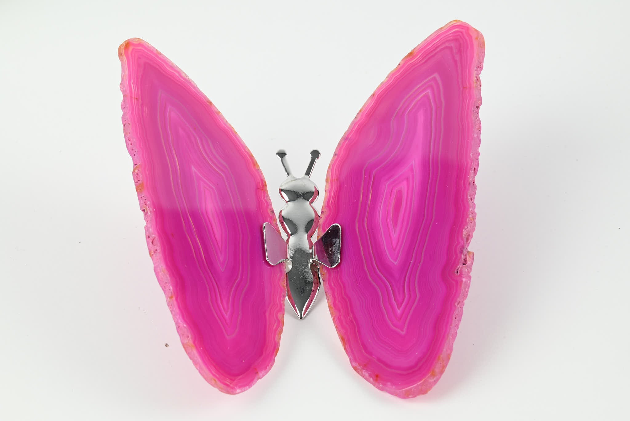 Pink Agate "Butterfly" Freestanding 12cm - #BUPNKF-90018