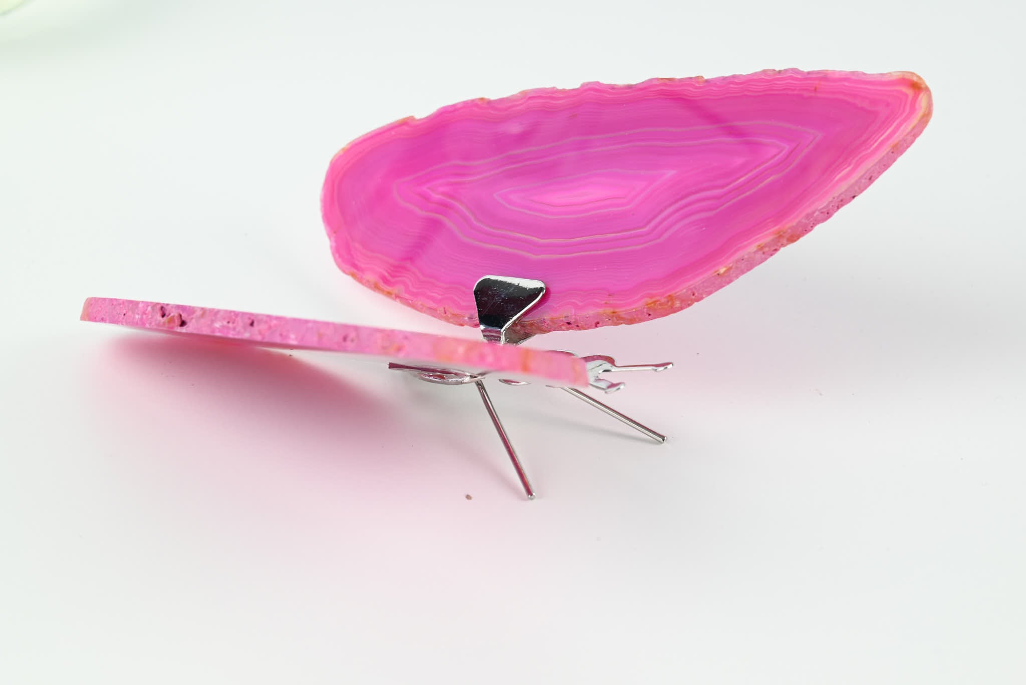 Pink Agate "Butterfly" Freestanding 12cm - #BUPNKF-90018