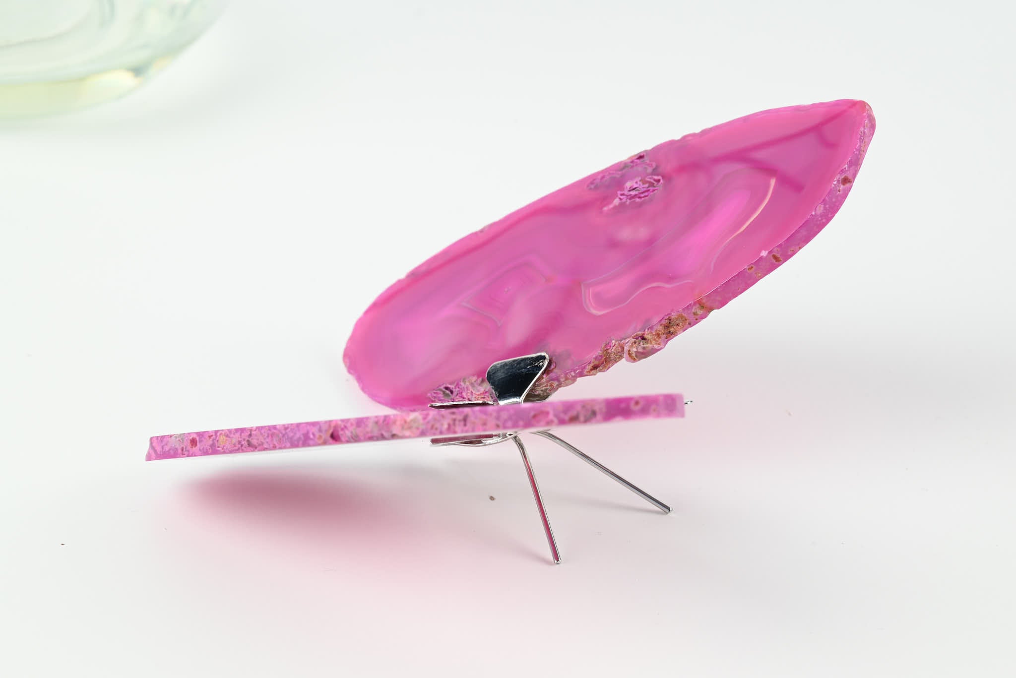 Pink Agate "Butterfly" Freestanding 12cm - #BUPNKF-90024