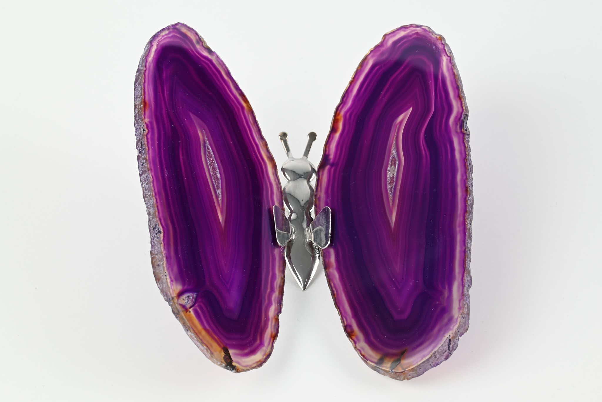 Purple Agate "Butterfly" Freestanding 13cm - #BUPURF-90016
