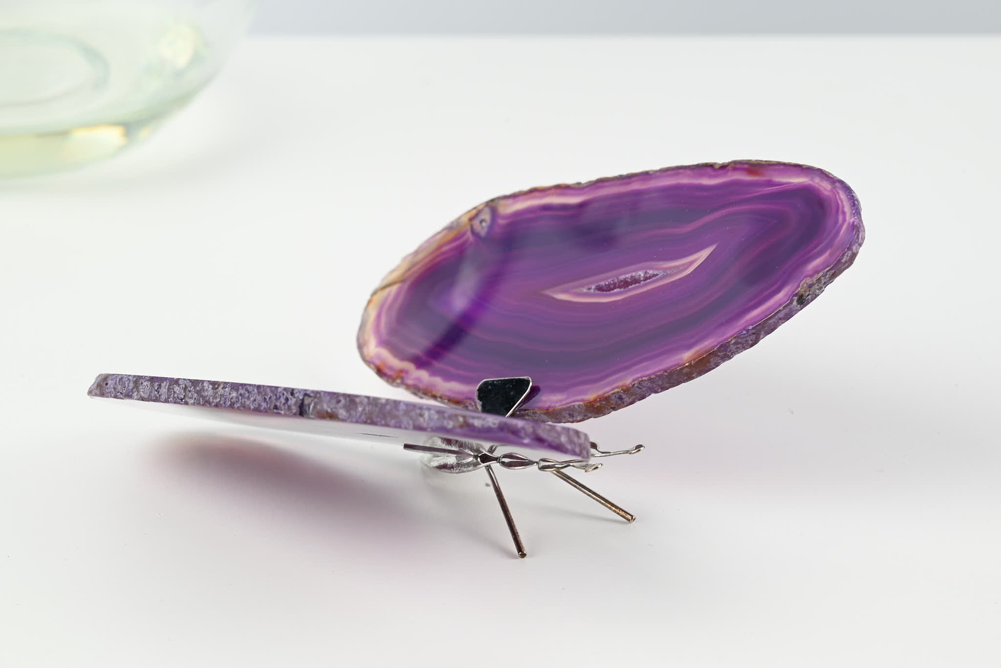 Purple Agate "Butterfly" Freestanding 13cm - #BUPURF-90016