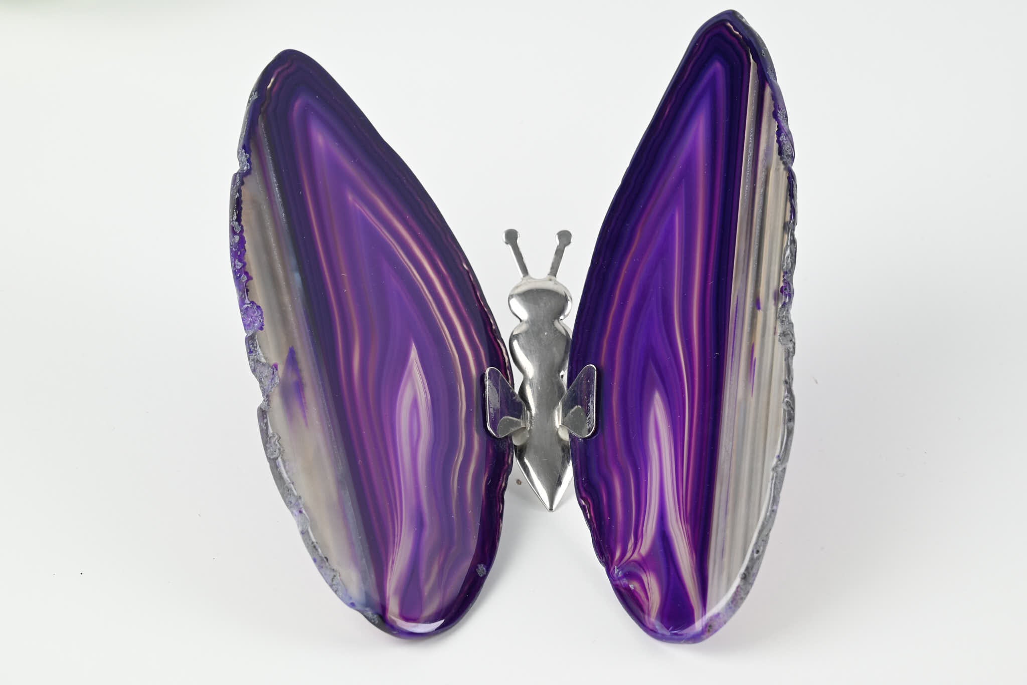 Purple Agate "Butterfly" Freestanding 12cm - #BUPURF-90017