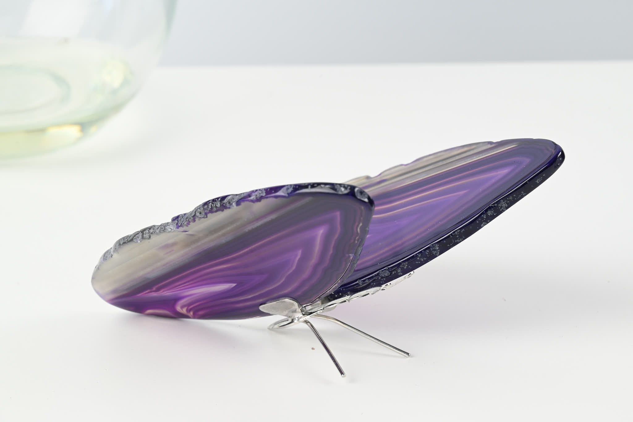 Purple Agate "Butterfly" Freestanding 12cm - #BUPURF-90017