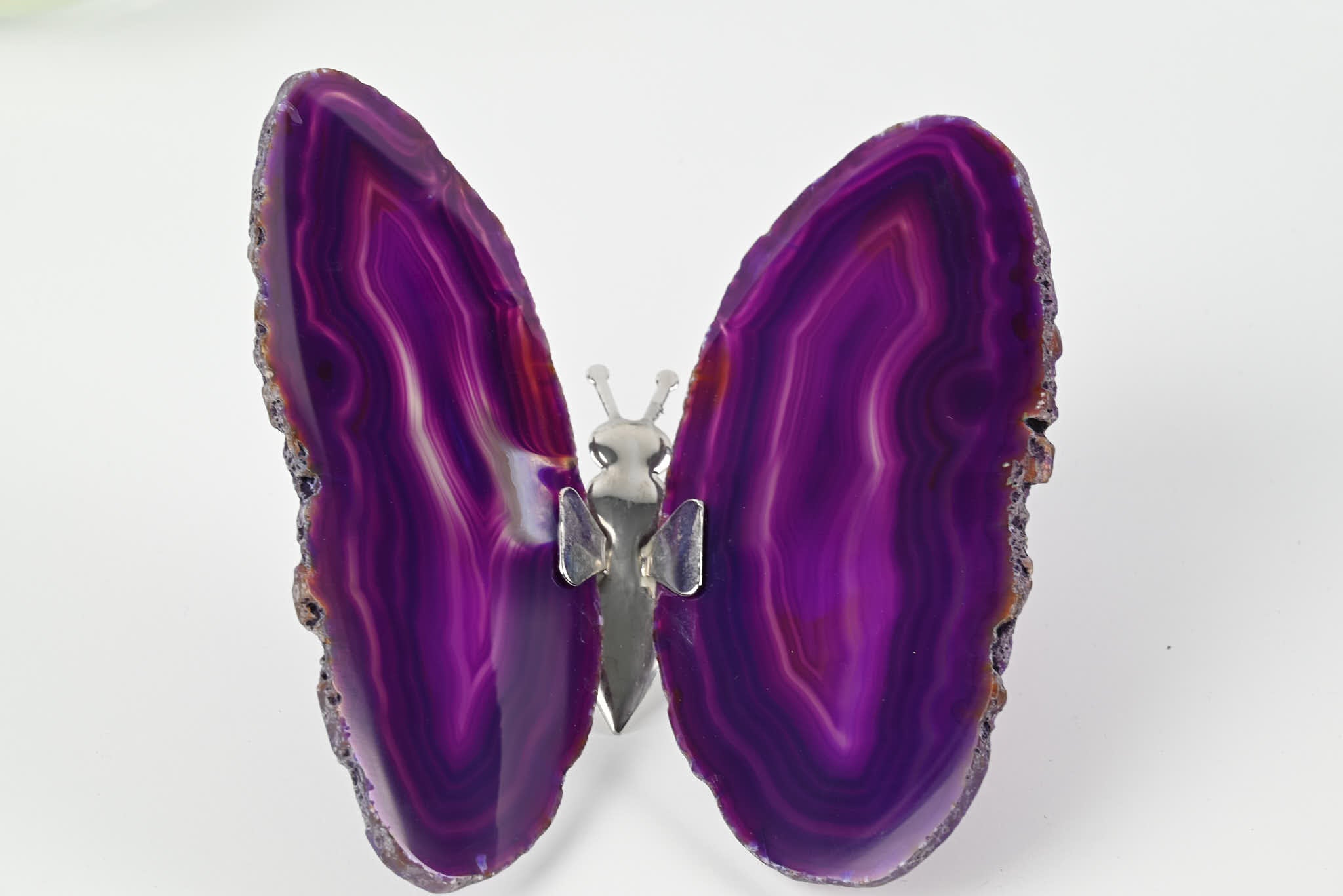 Purple Agate "Butterfly" Freestanding 12cm - #BUPURF-90020