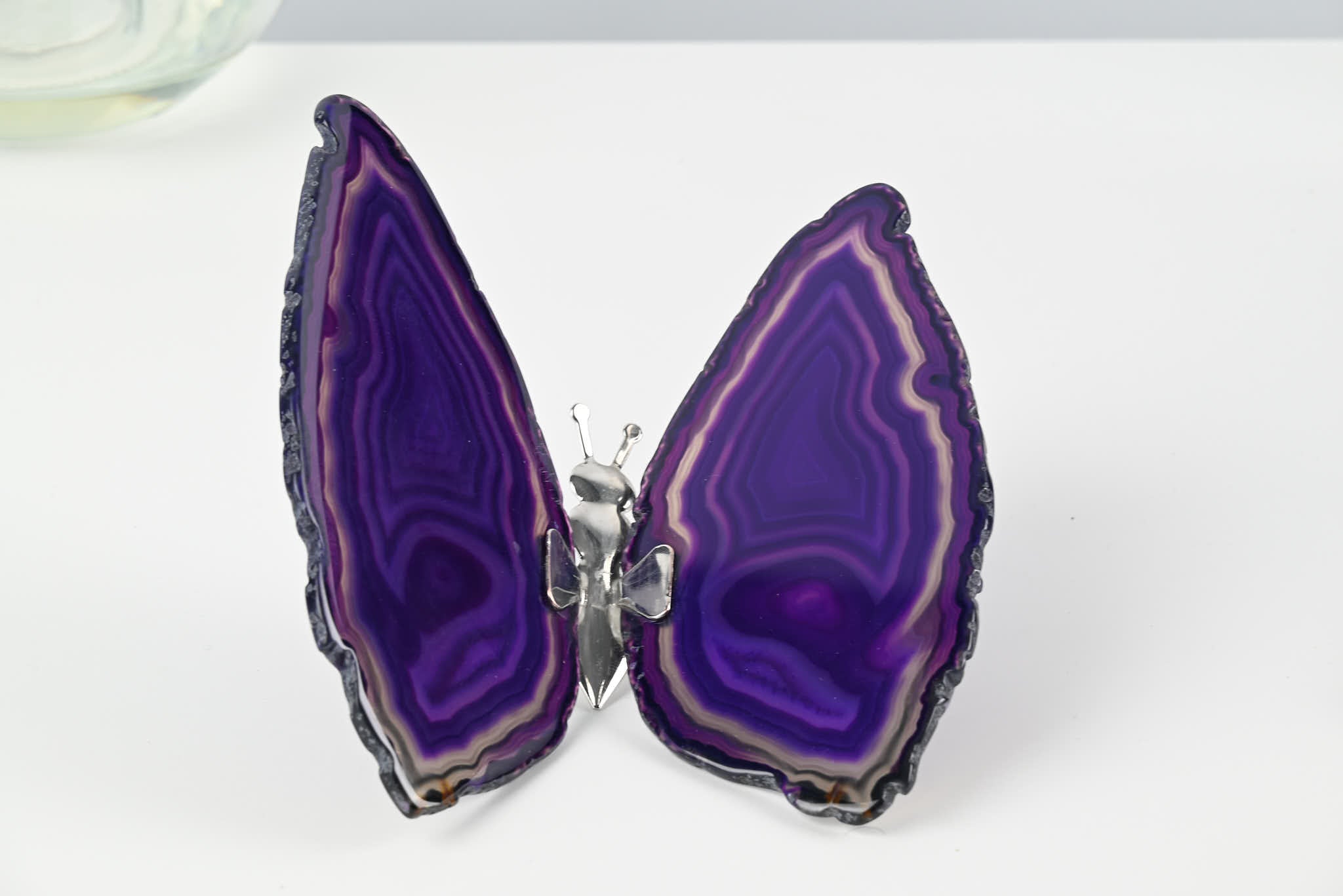 Purple Agate "Butterfly" Freestanding 13cm - #BUPURF-90029